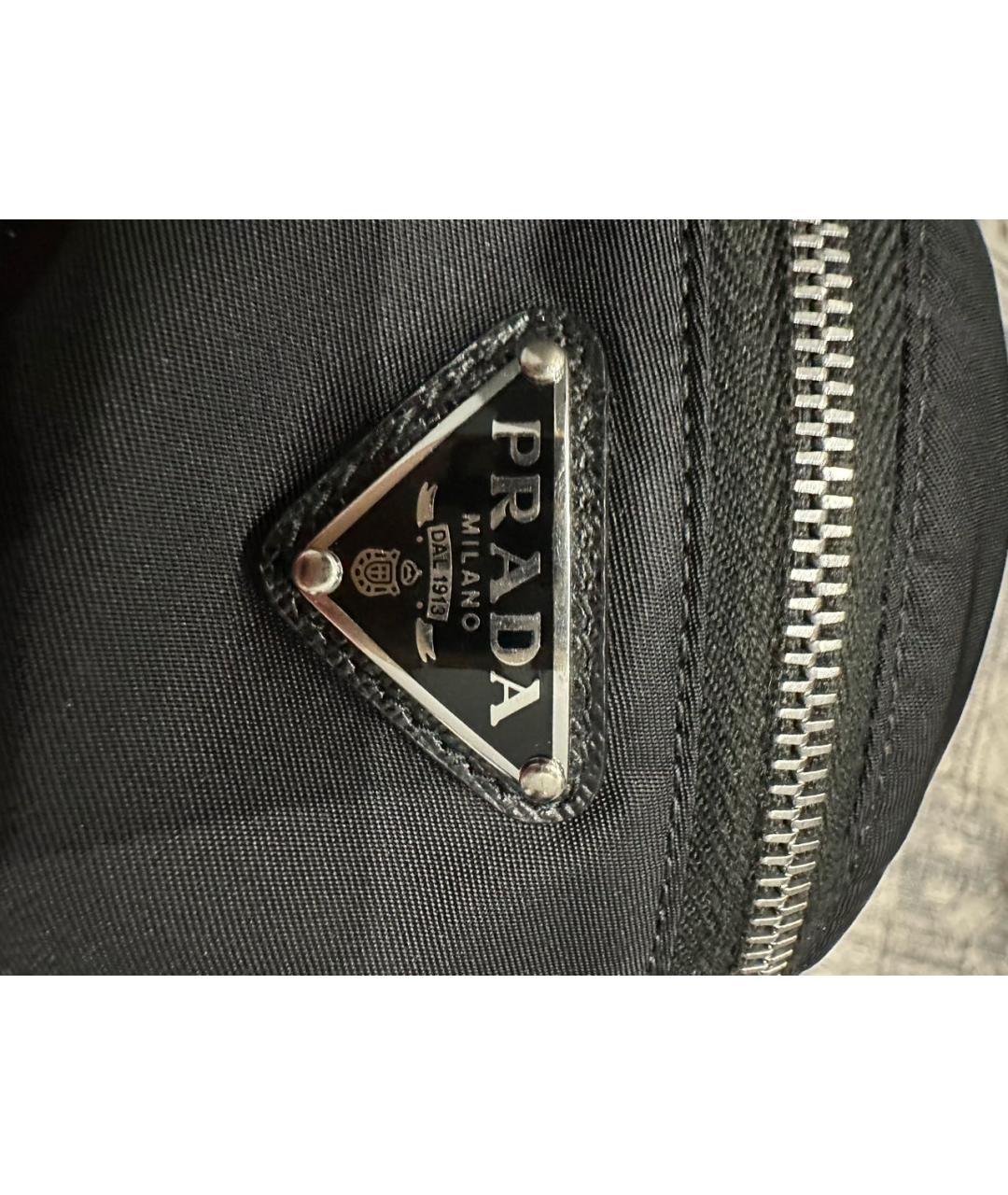 PRADA Черная барсетка, фото 4