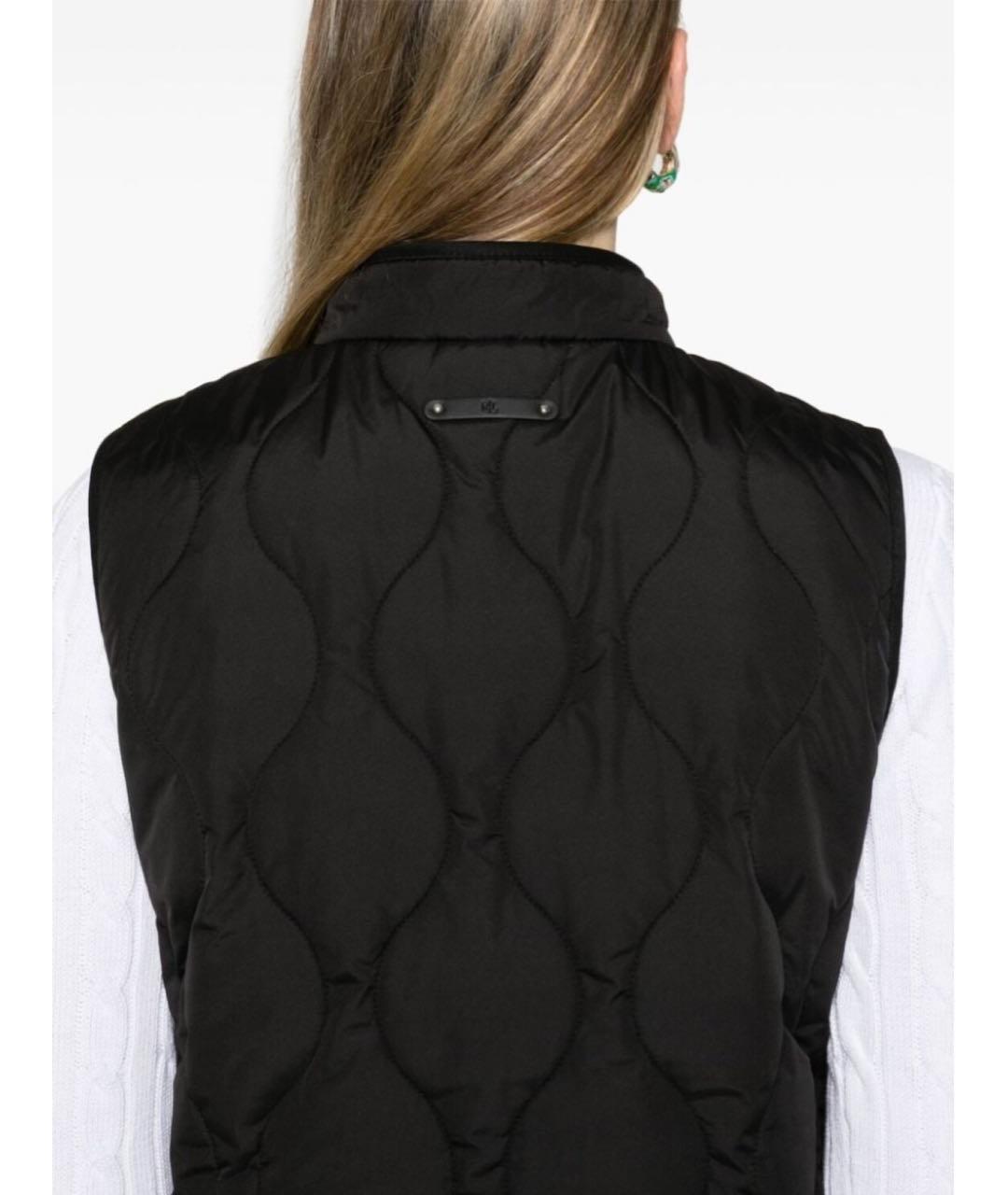 RALPH LAUREN Черный полиэстеровый жилет, фото 6
