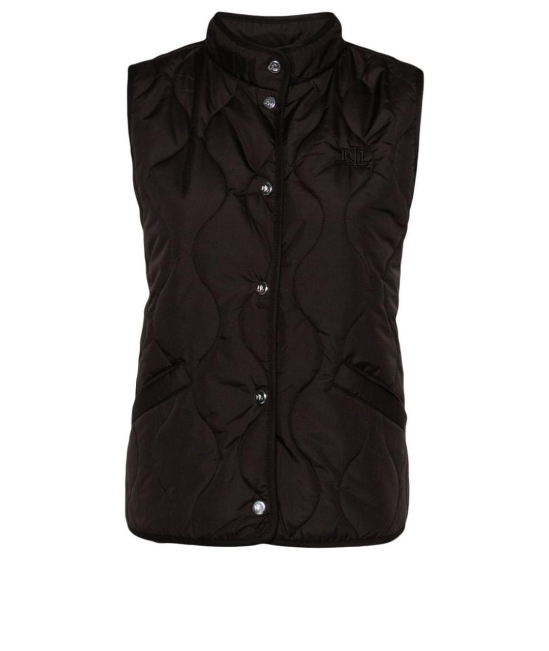 RALPH LAUREN Черный полиэстеровый жилет, фото 7
