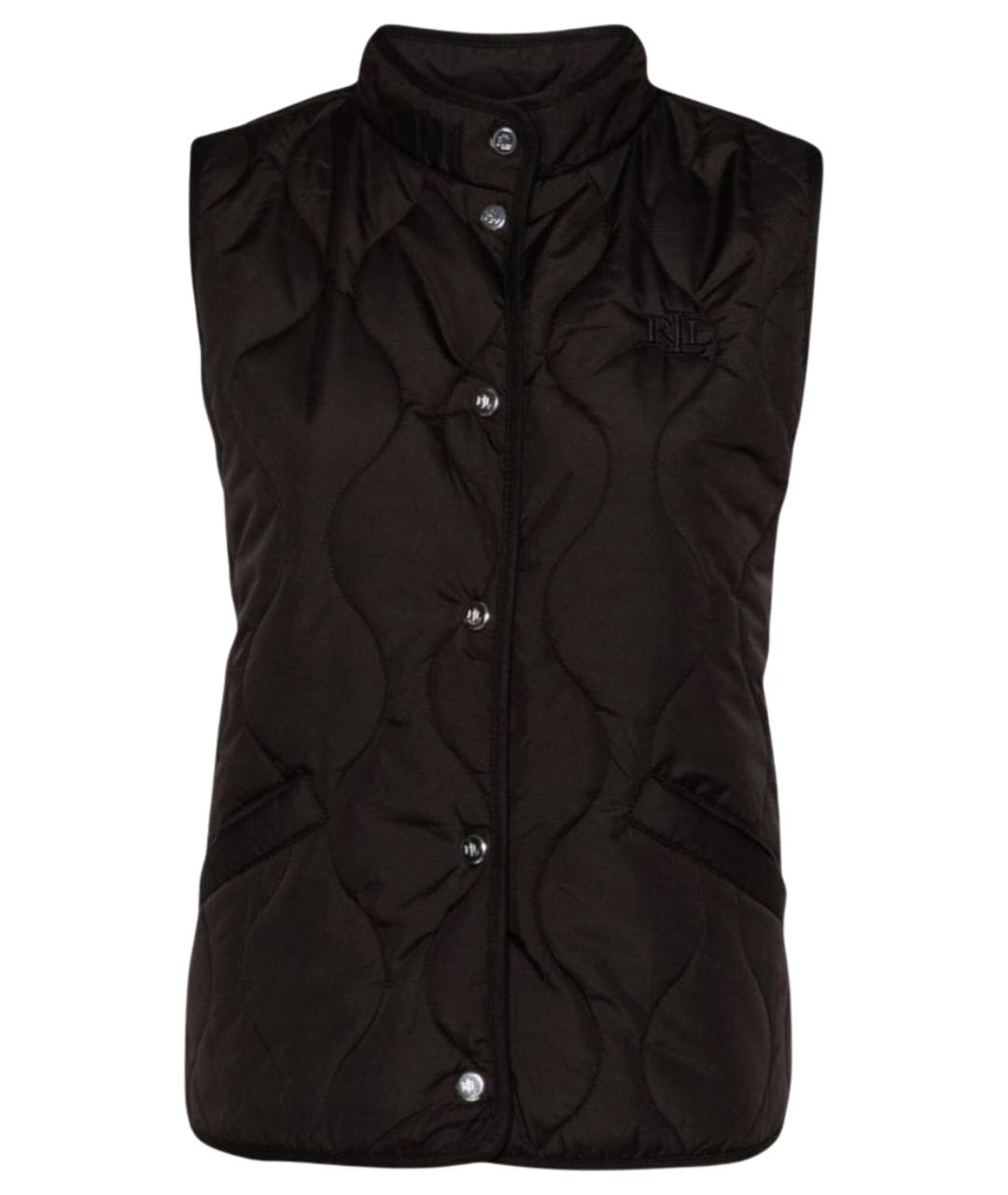 RALPH LAUREN Черный полиэстеровый жилет, фото 1