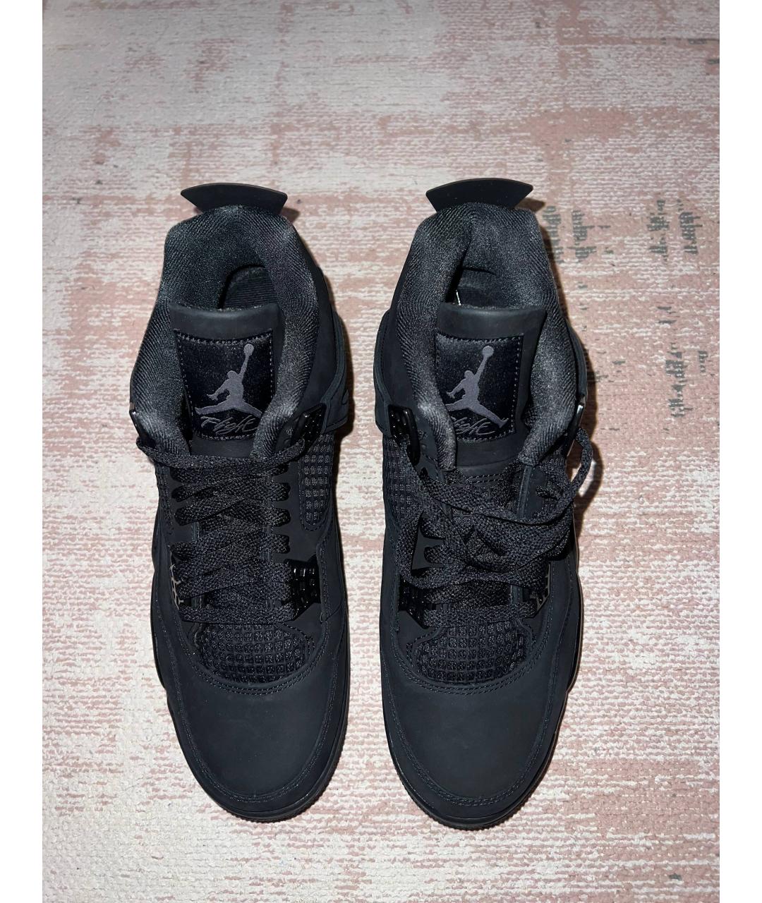 NIKE Черные нубуковые высокие кроссовки / кеды, фото 2