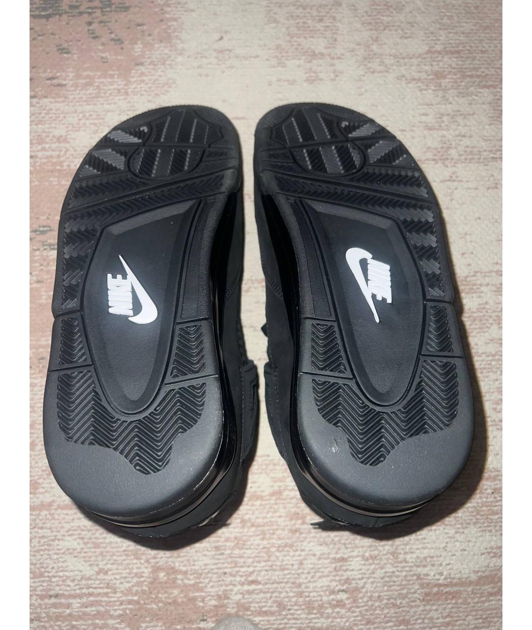 NIKE Черные нубуковые высокие кроссовки / кеды, фото 5