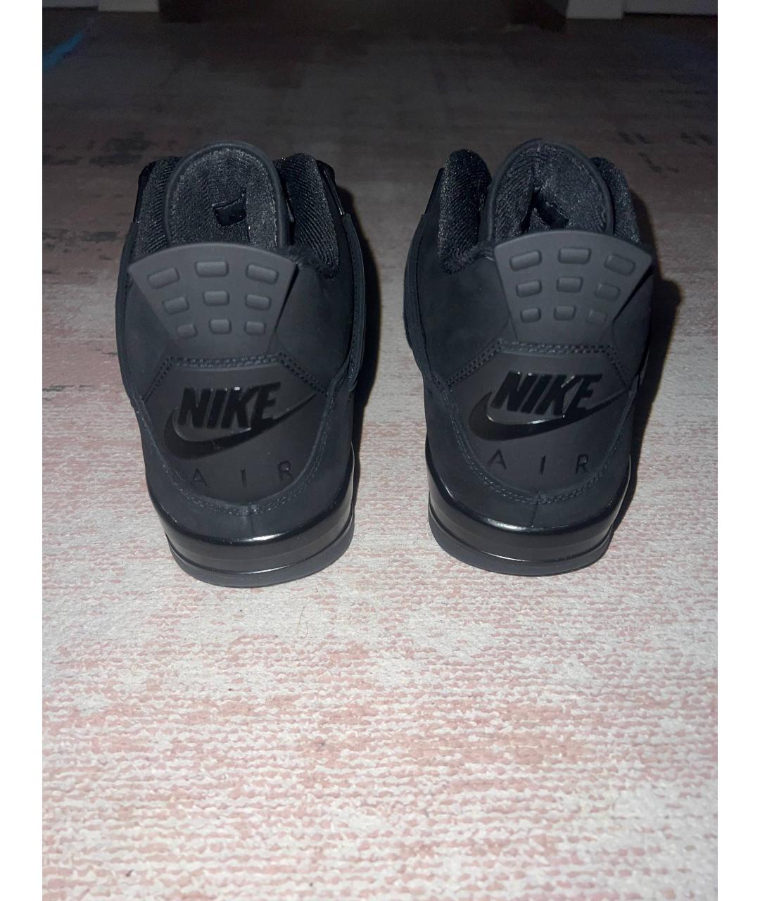 NIKE Черные нубуковые высокие кроссовки / кеды, фото 4