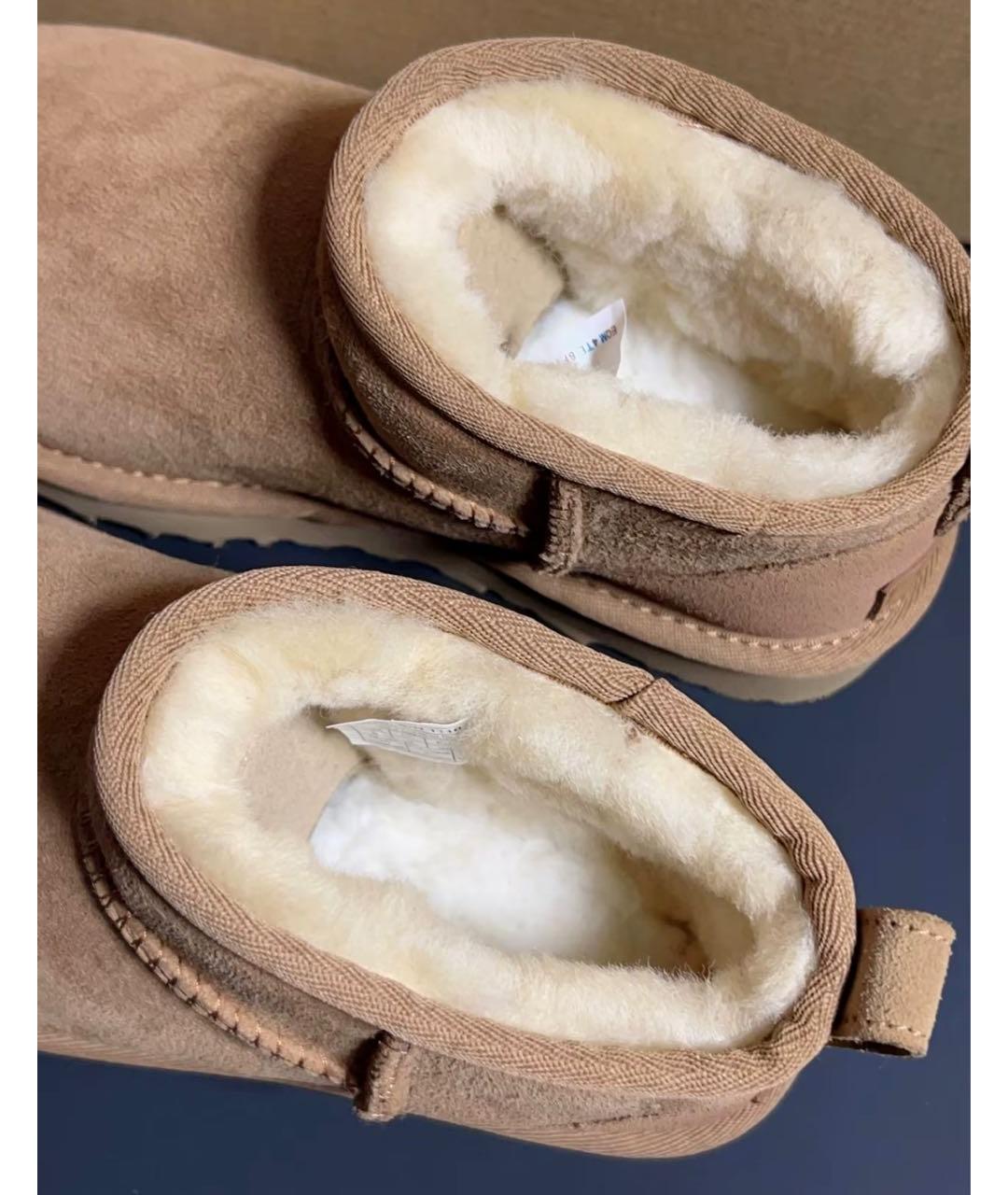 UGG AUSTRALIA Коричневые замшевые ботинки, фото 4