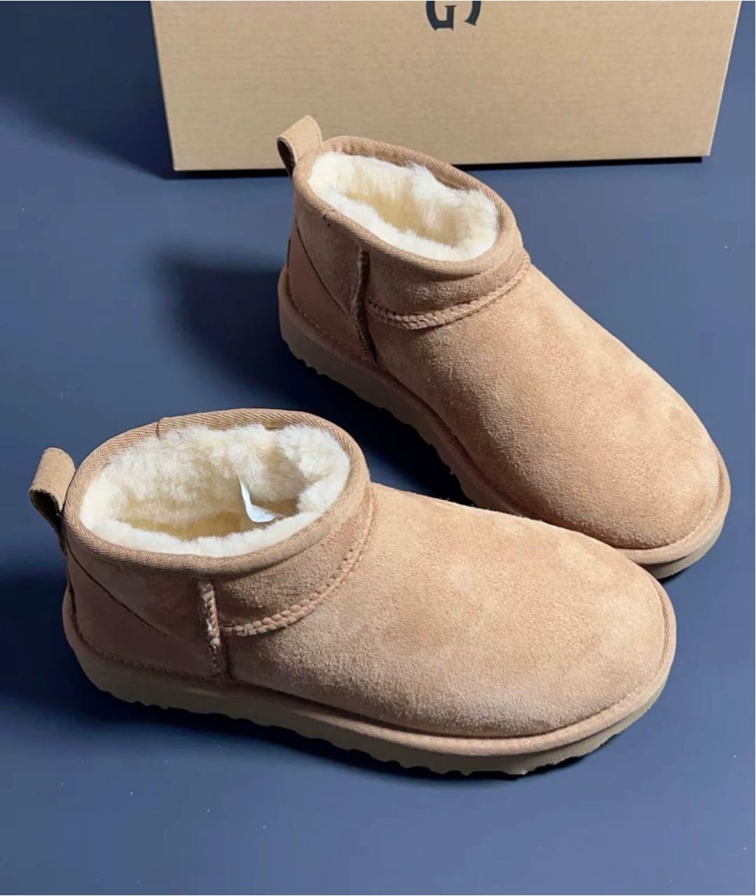 UGG AUSTRALIA Коричневые замшевые ботинки, фото 2