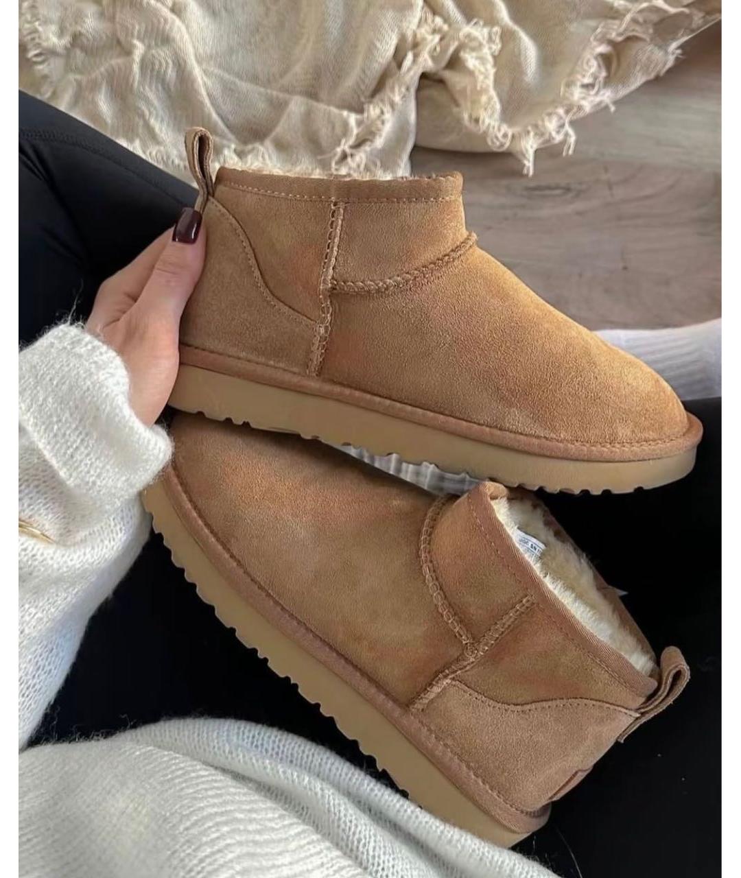 UGG AUSTRALIA Коричневые замшевые ботинки, фото 7