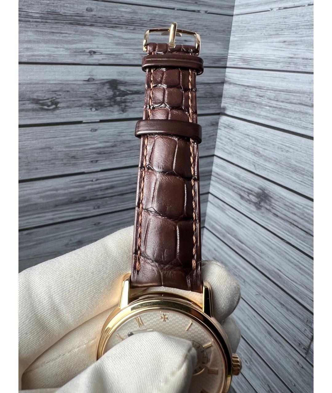 VACHERON CONSTANTIN Белые часы из желтого золота, фото 8