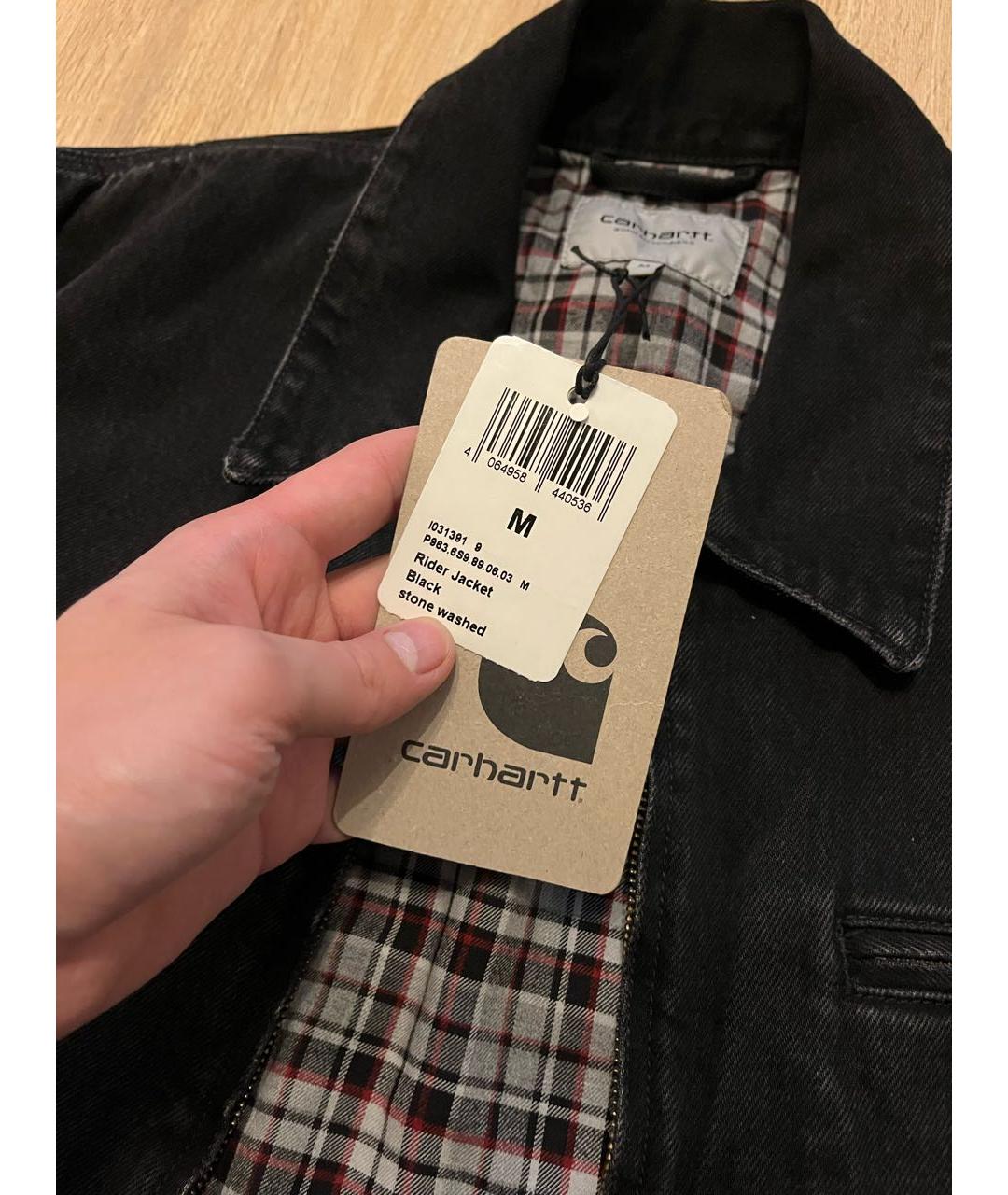 CARHARTT WIP Черная деним куртка, фото 6