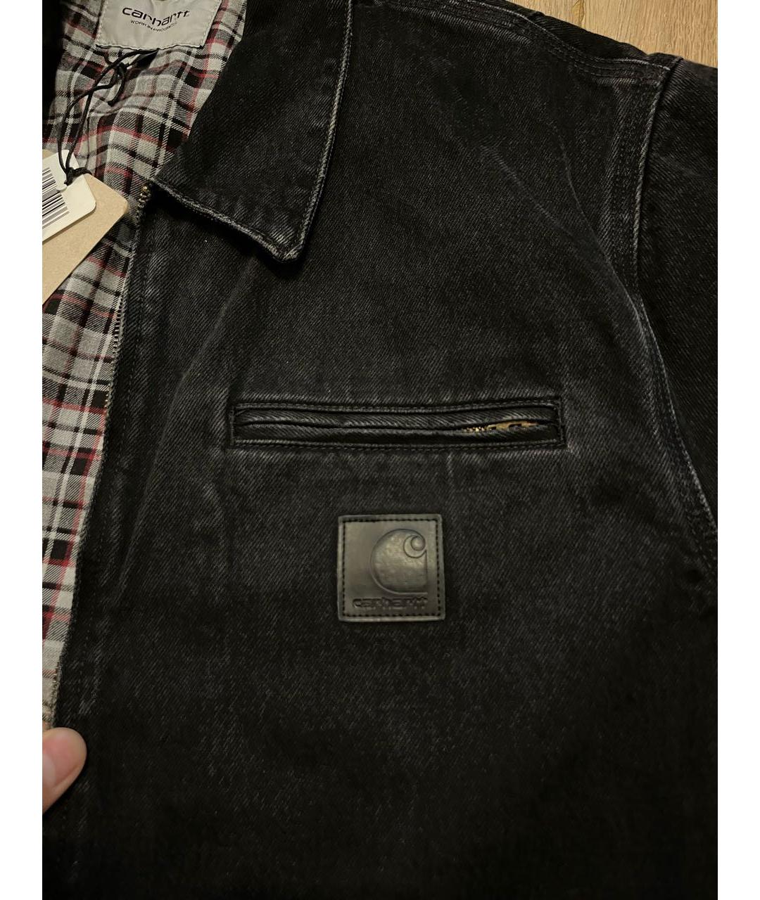 CARHARTT WIP Черная деним куртка, фото 4