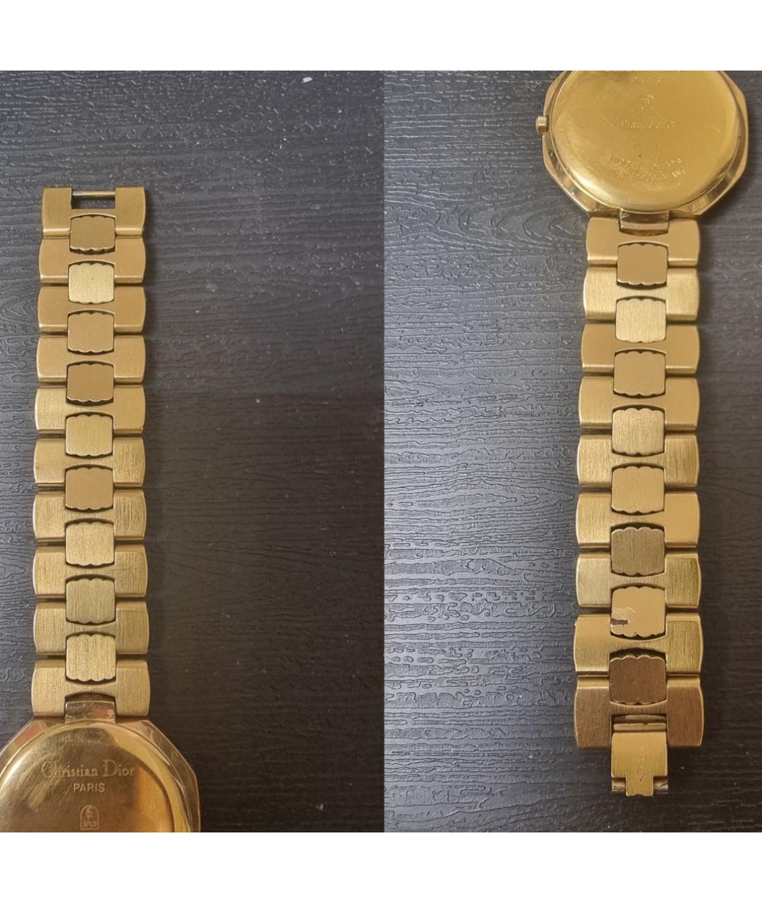 CHRISTIAN DIOR Золотые металлические часы, фото 6