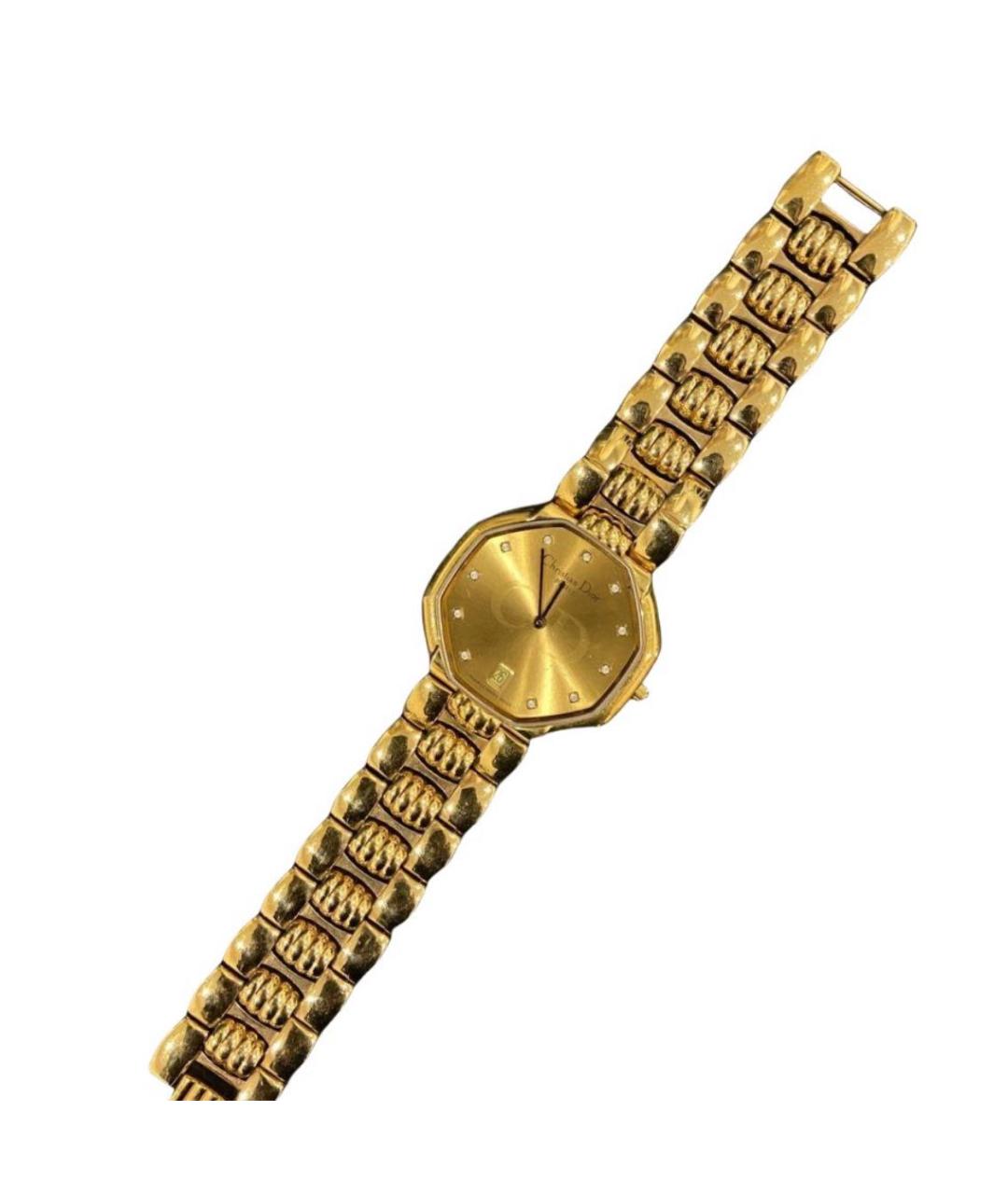 CHRISTIAN DIOR Золотые металлические часы, фото 1