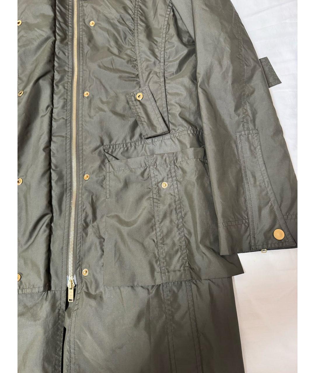 GUCCI Хаки полиэстеровый тренч/плащ, фото 4