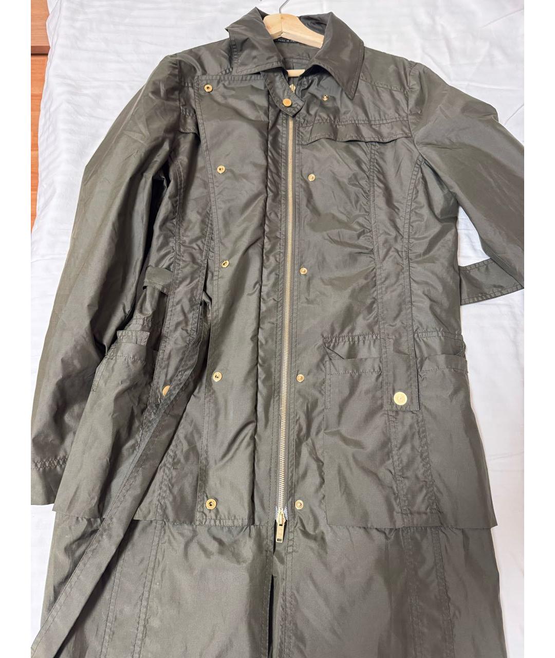 GUCCI Хаки полиэстеровый тренч/плащ, фото 7