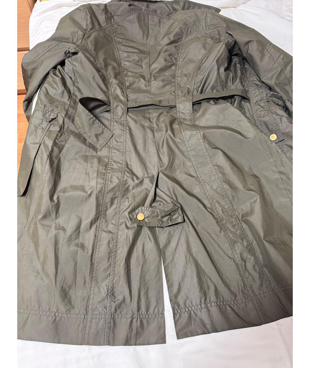 GUCCI Хаки полиэстеровый тренч/плащ, фото 5