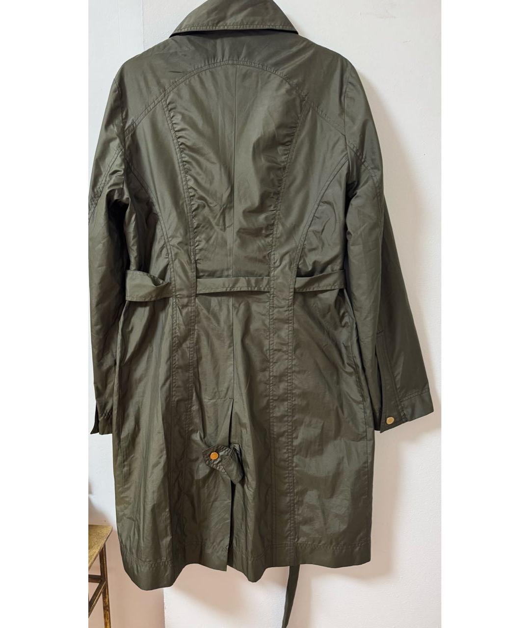 GUCCI Хаки полиэстеровый тренч/плащ, фото 2