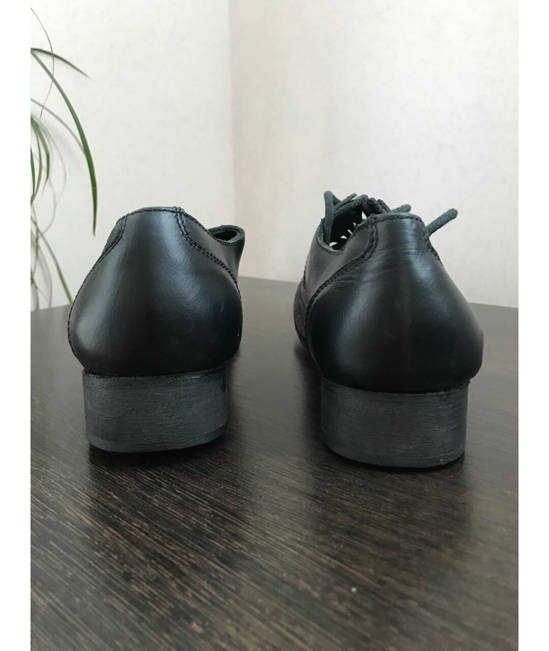 Y'S BY YOHJI YAMAMOTO VINTAGE Черные кожаные туфли, фото 3
