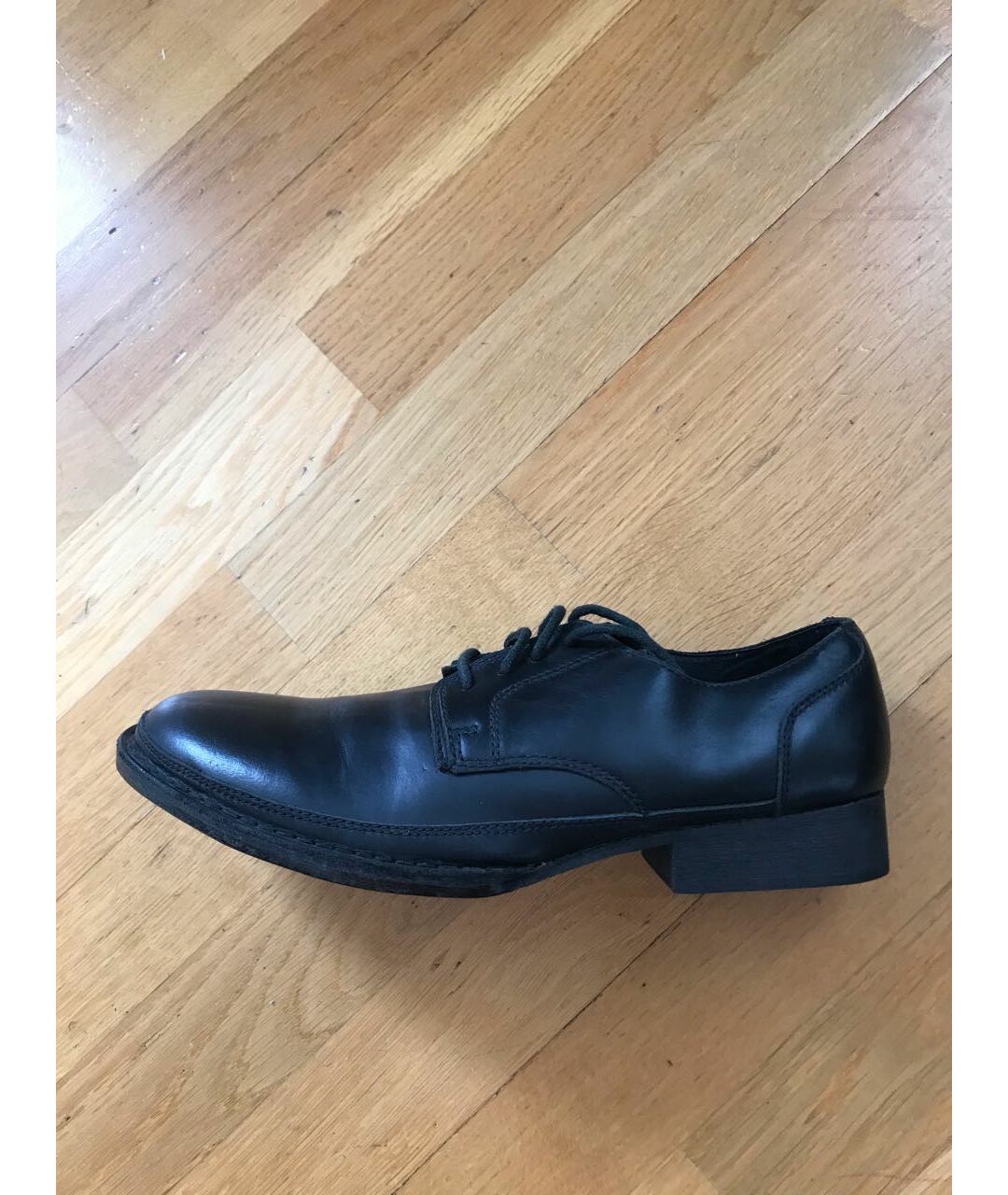 Y'S BY YOHJI YAMAMOTO VINTAGE Черные кожаные туфли, фото 9