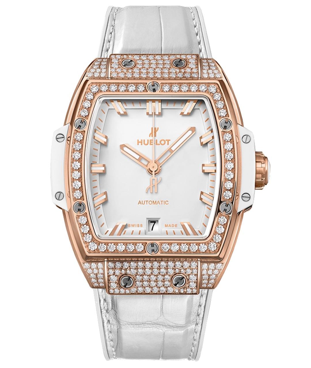 HUBLOT Белые часы из розового золота, фото 10
