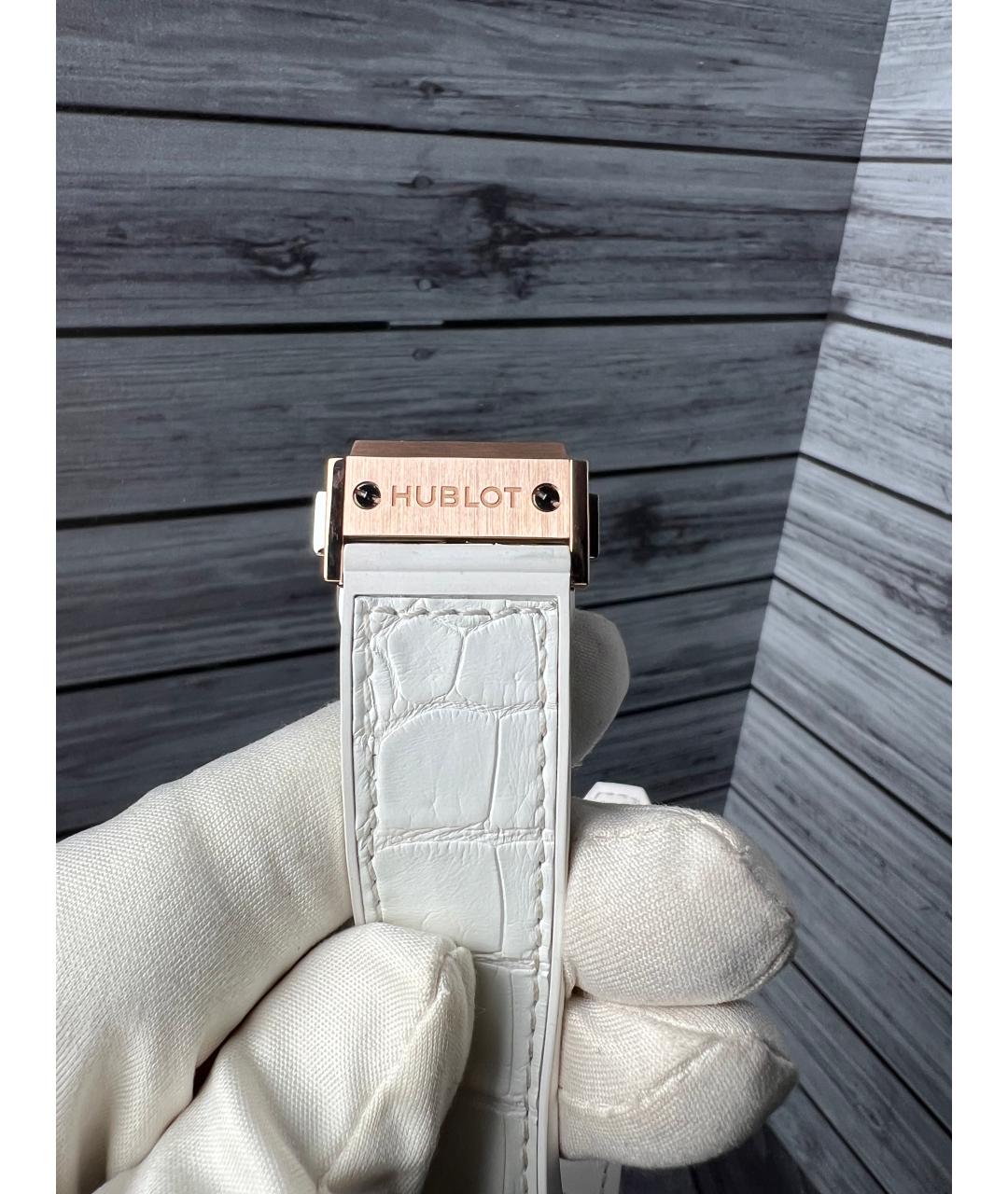 HUBLOT Белые часы из розового золота, фото 9