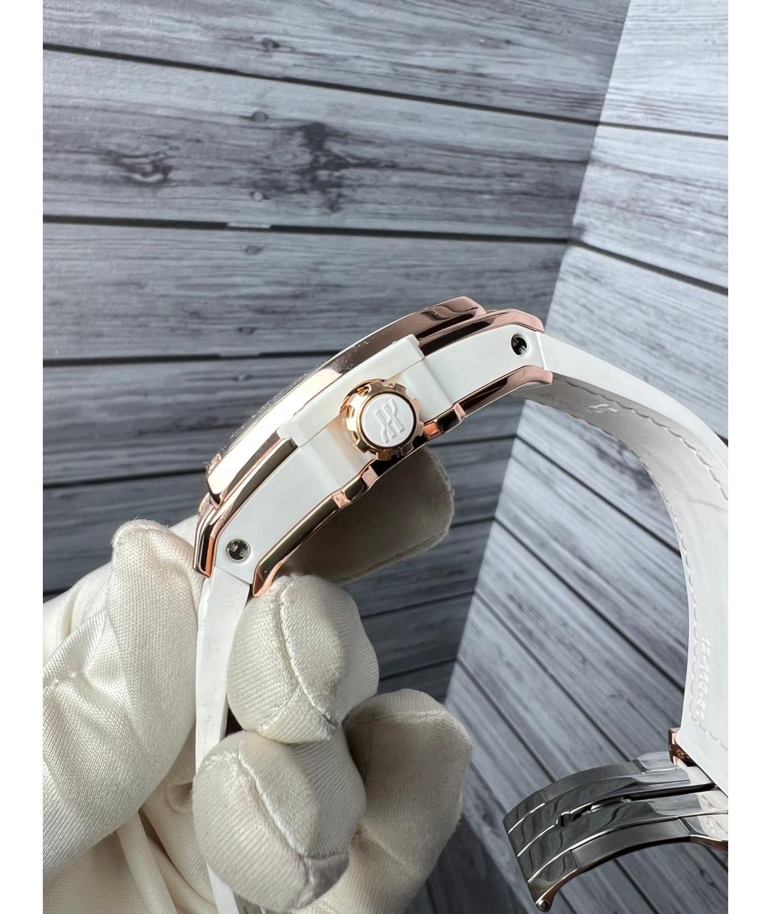 HUBLOT Белые часы из розового золота, фото 4