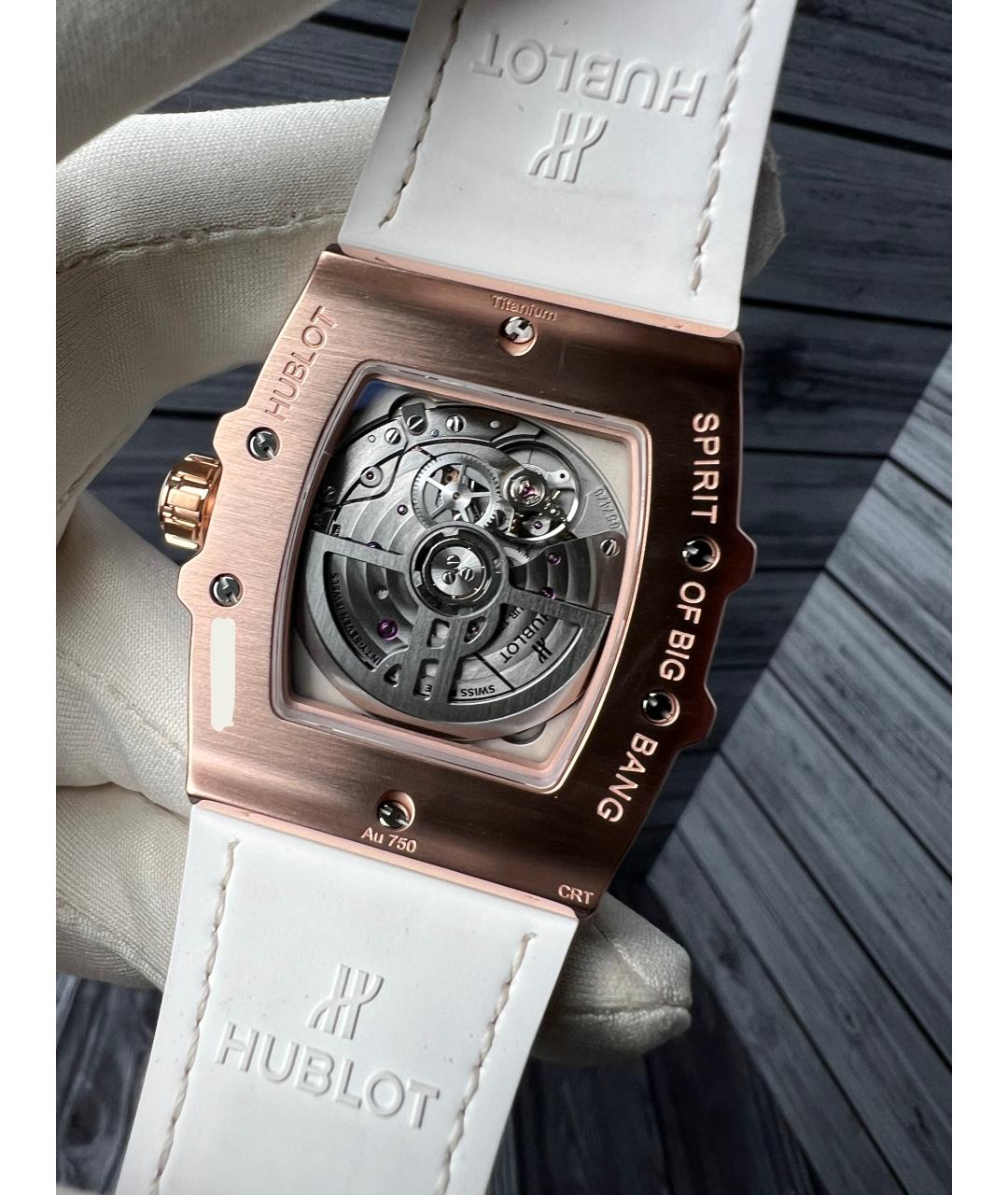 HUBLOT Белые часы из розового золота, фото 8