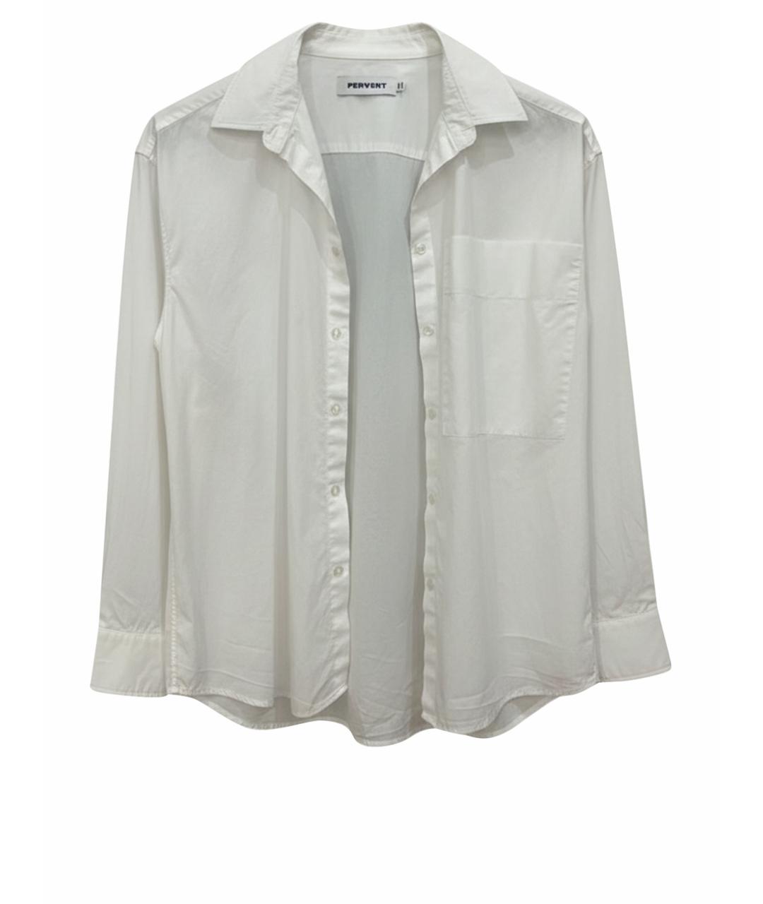 PERVERT Белая хлопковая рубашка, фото 1