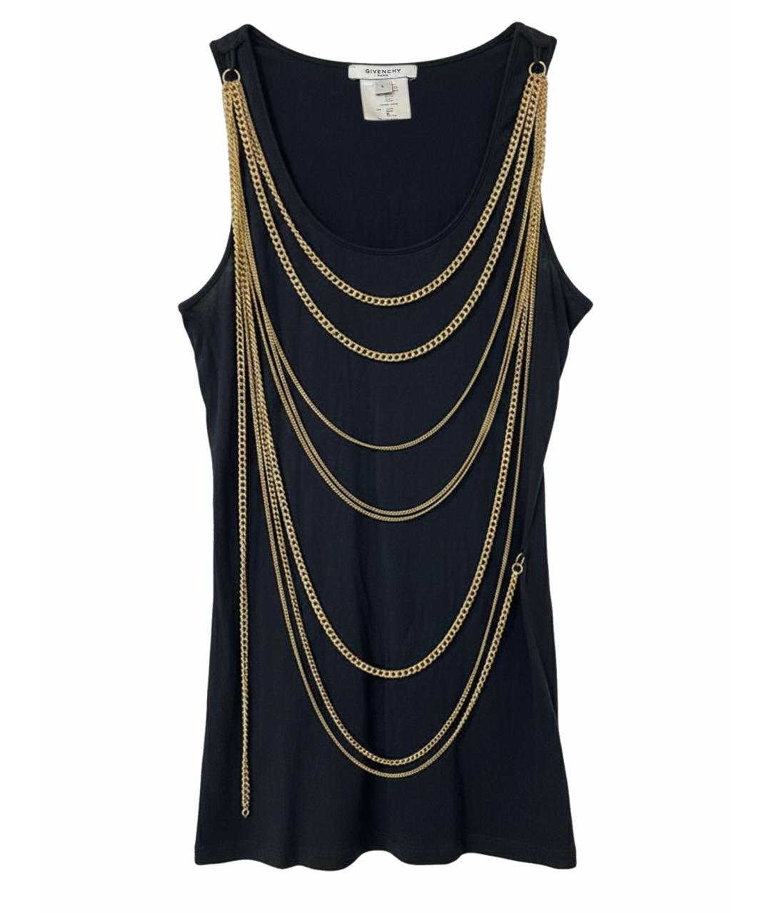 GIVENCHY Черная хлопковая майка, фото 1