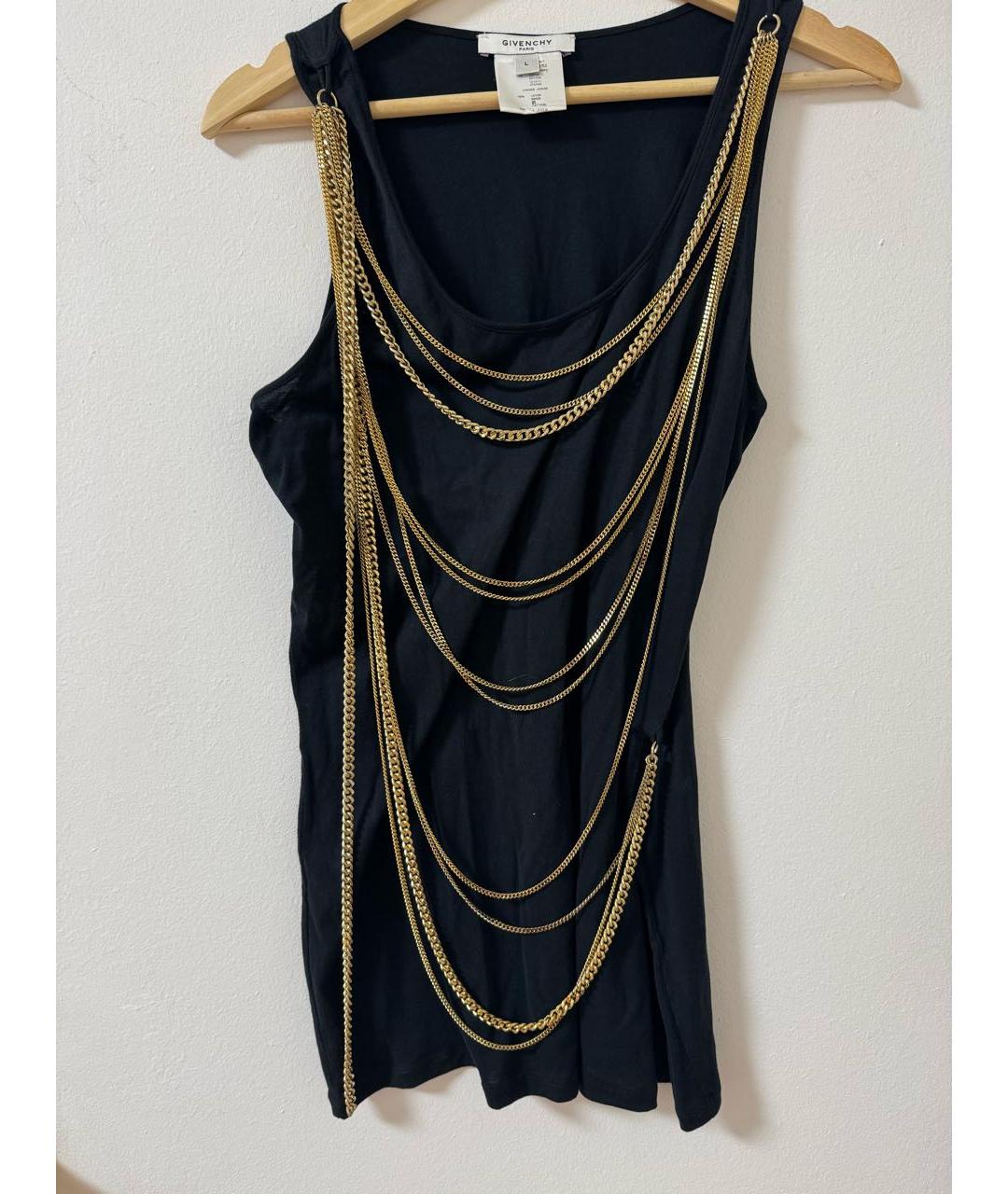 GIVENCHY Черная хлопковая майка, фото 4