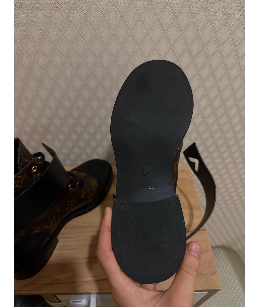 LOUIS VUITTON Коричневые ботинки, фото 5