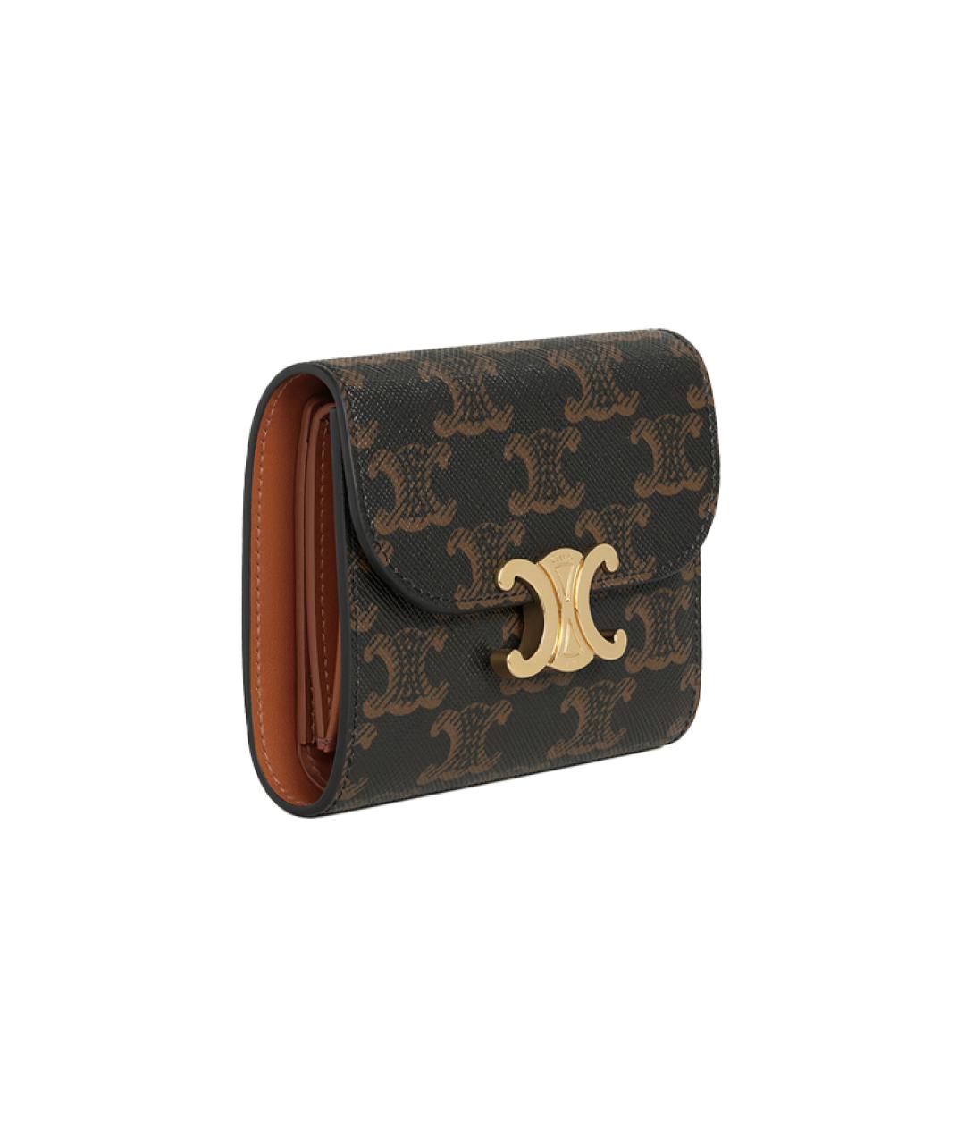 CELINE Коричневый кошелек, фото 2