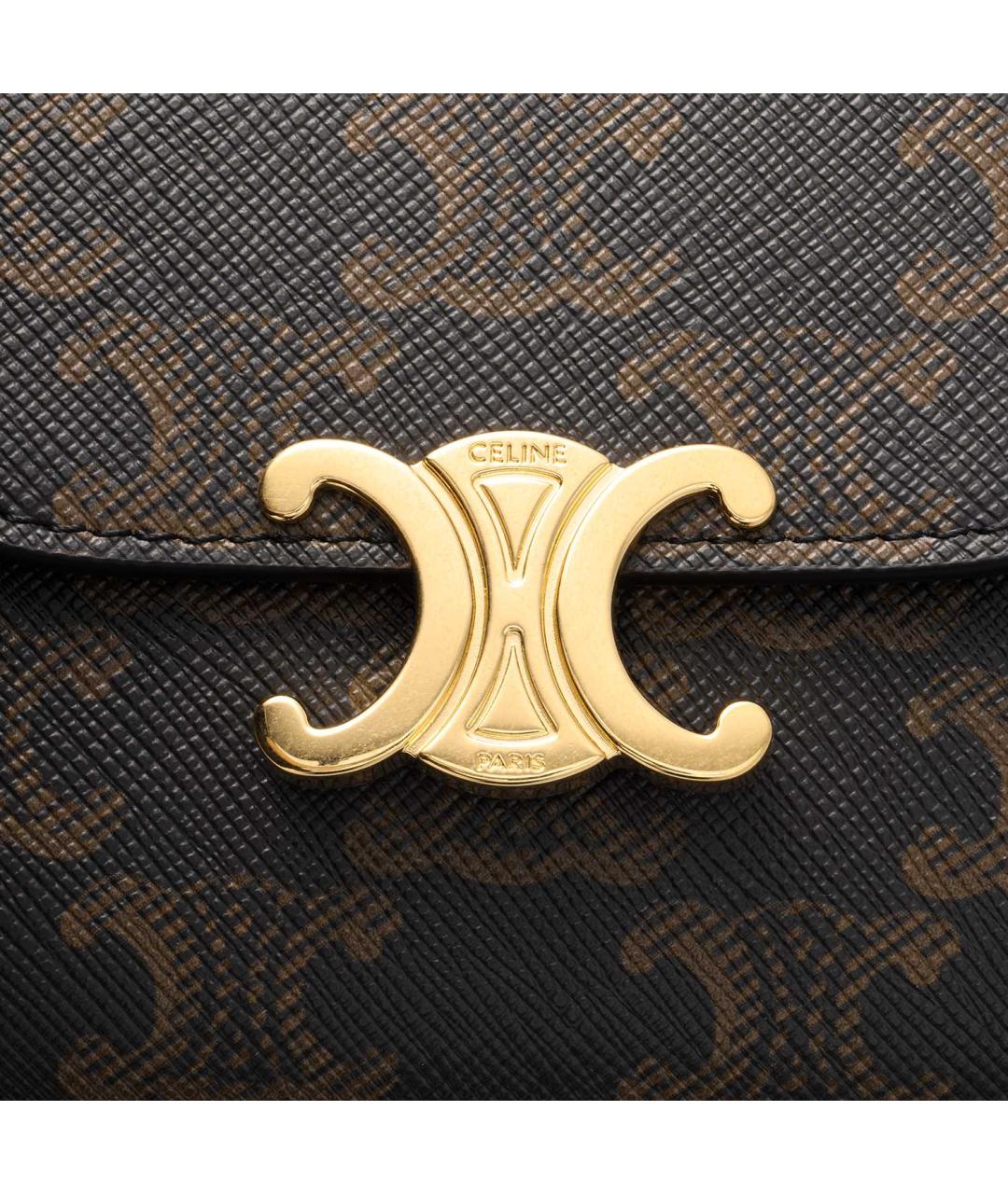 CELINE Коричневый кошелек, фото 6