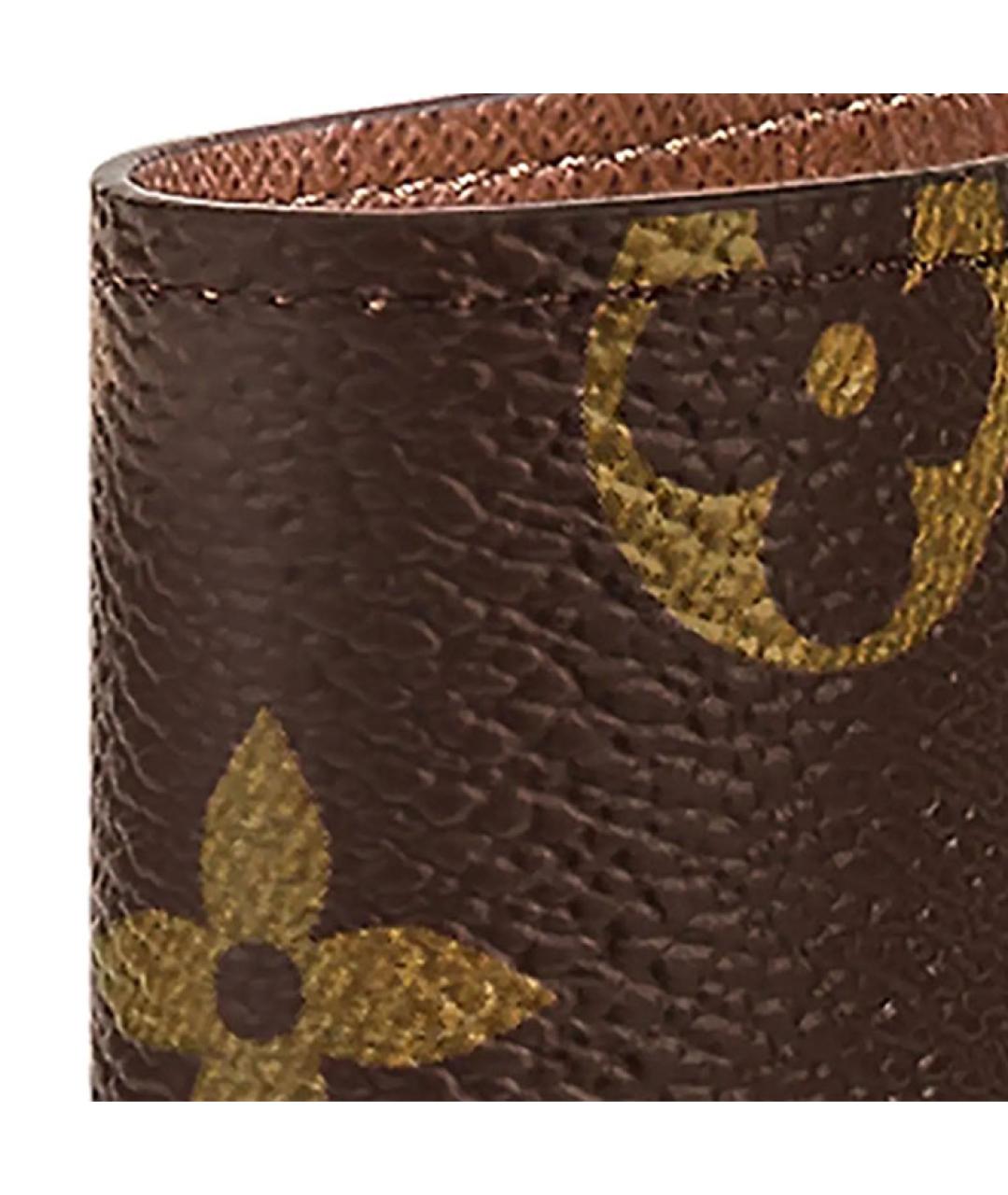 LOUIS VUITTON Коричневый бархатный кошелек, фото 5