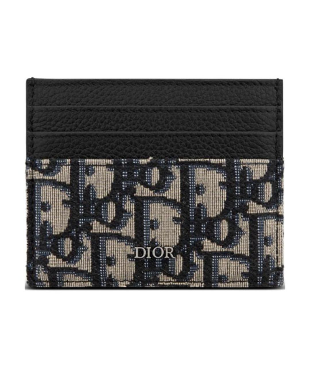 CHRISTIAN DIOR Темно-синий кардхолдер, фото 1