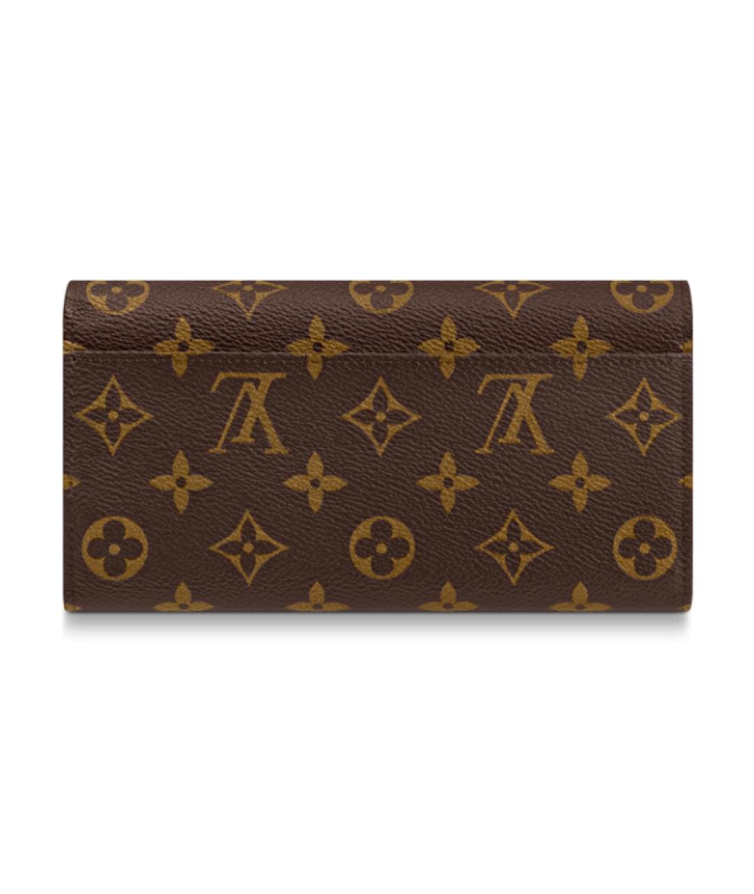 LOUIS VUITTON Коричневый кошелек, фото 4