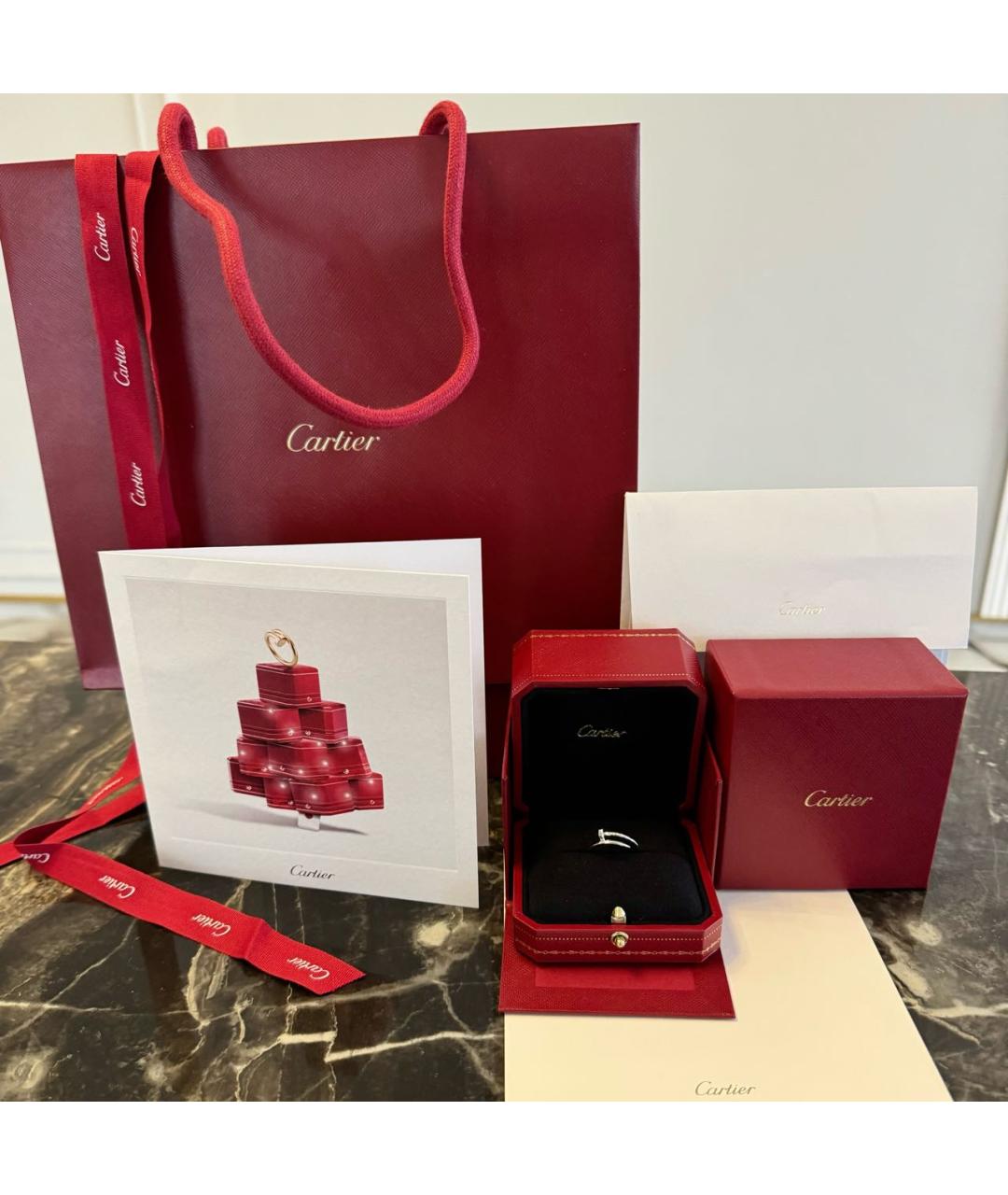 CARTIER Серое кольцо из белого золота, фото 2
