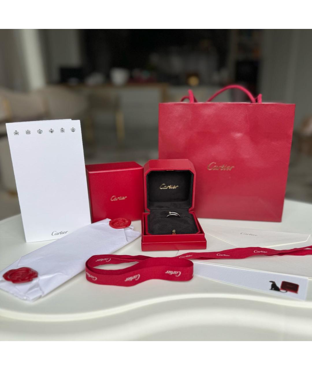 CARTIER Серое кольцо из белого золота, фото 2