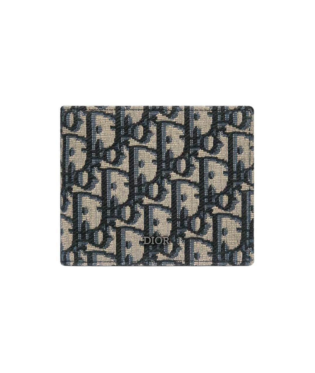 CHRISTIAN DIOR Темно-синий бархатный кошелек, фото 1