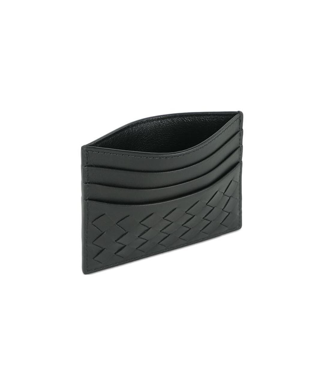BOTTEGA VENETA Черный кожаный кардхолдер, фото 7