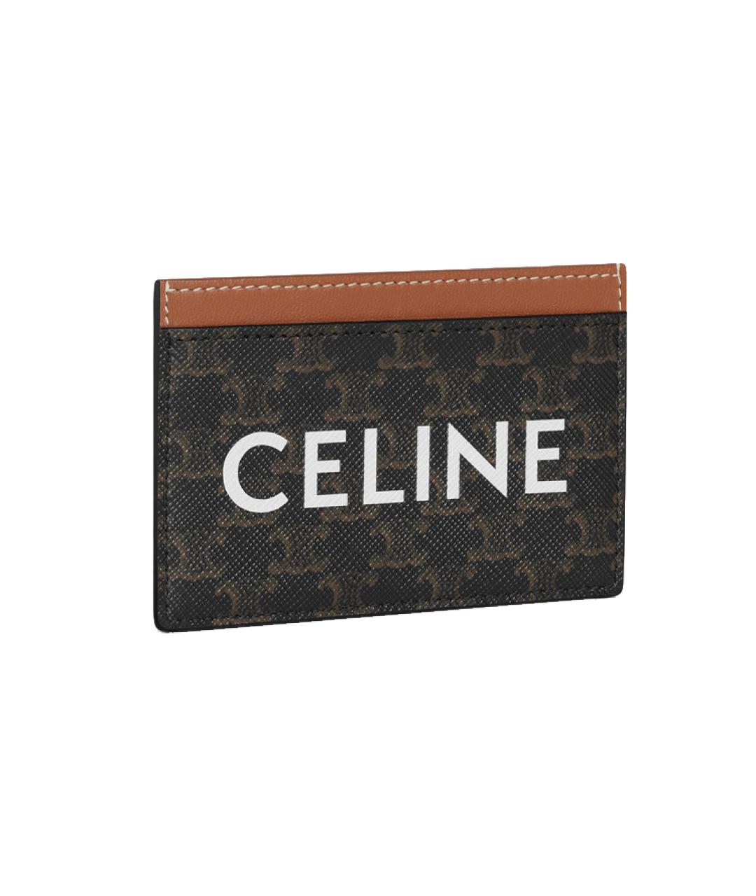 CELINE Коричневый кардхолдер, фото 2