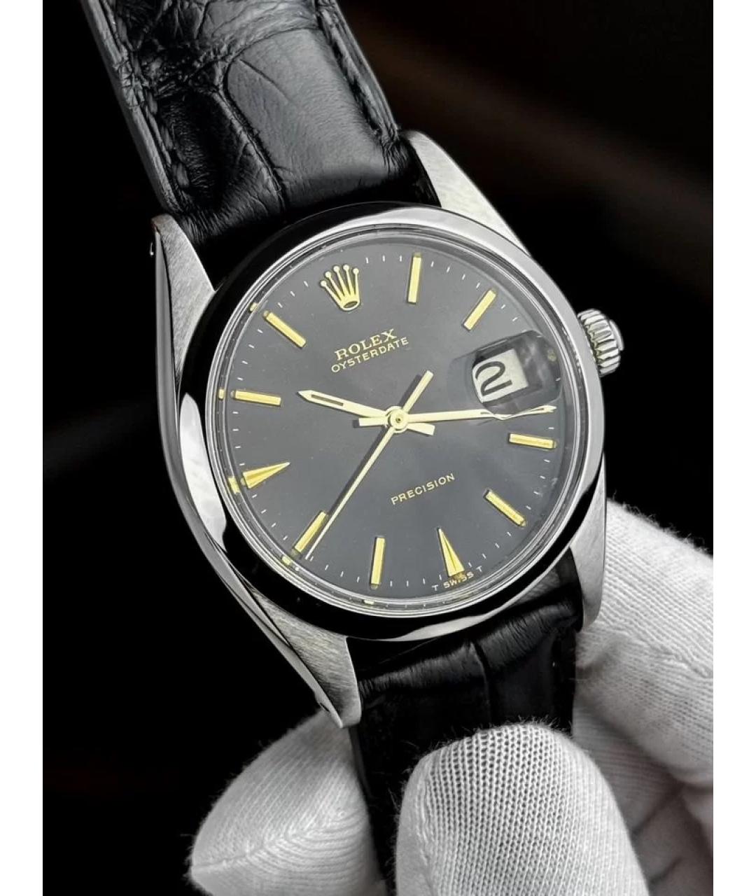 ROLEX Черные часы, фото 2