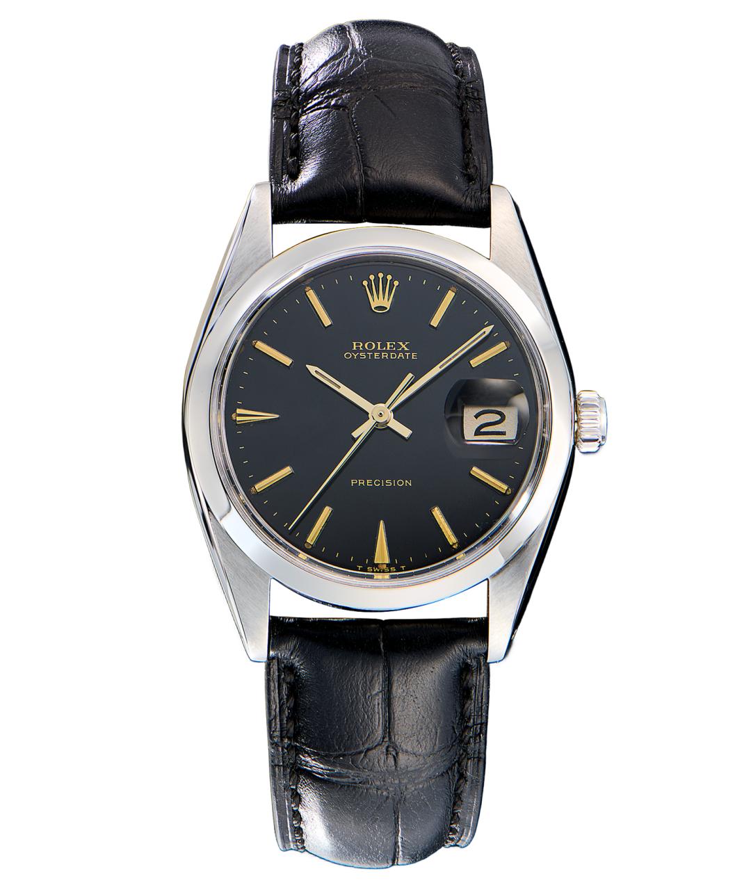 ROLEX Черные часы, фото 1