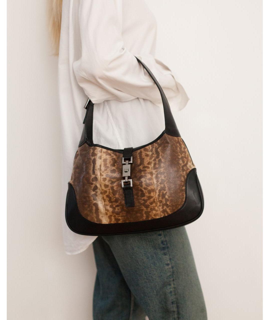 GUCCI Мульти сумка с короткими ручками из экзотической кожи, фото 3