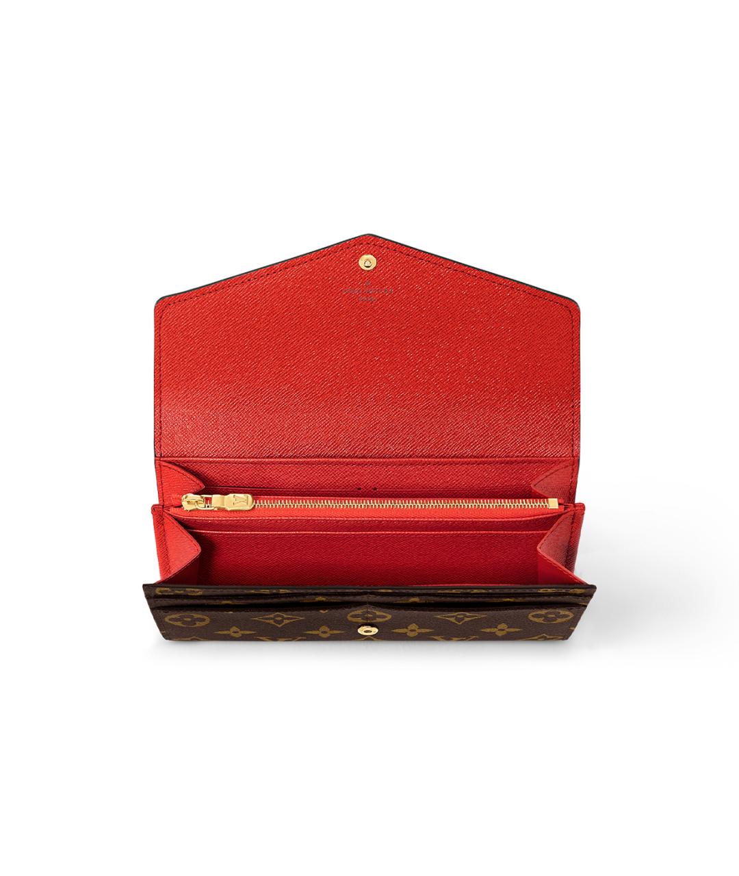 LOUIS VUITTON Коричневый кошелек, фото 4