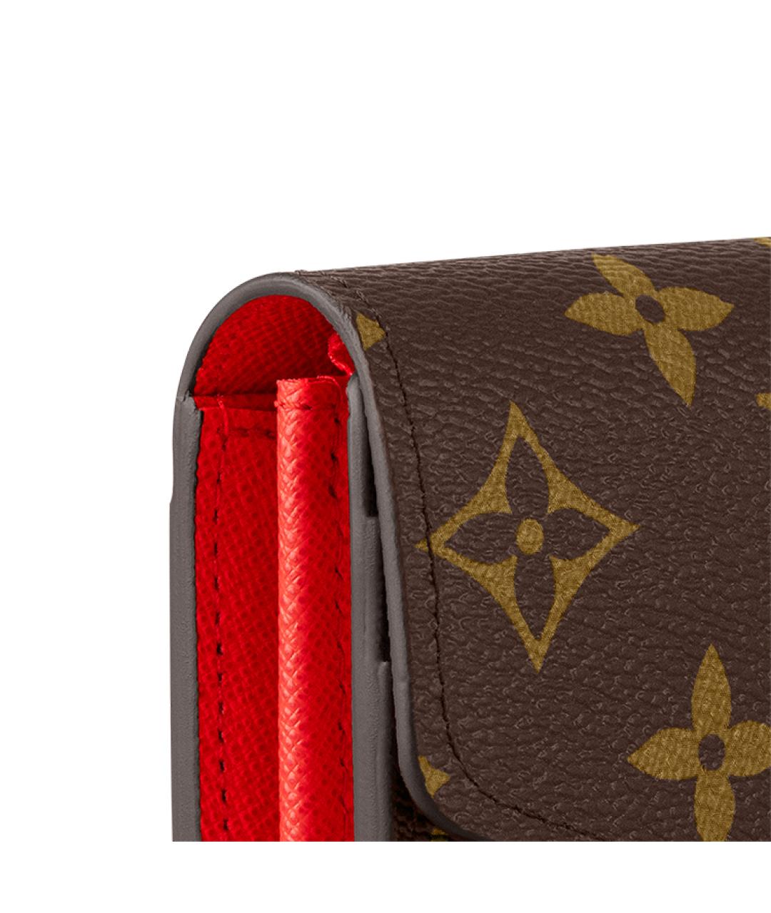 LOUIS VUITTON Коричневый кошелек, фото 5