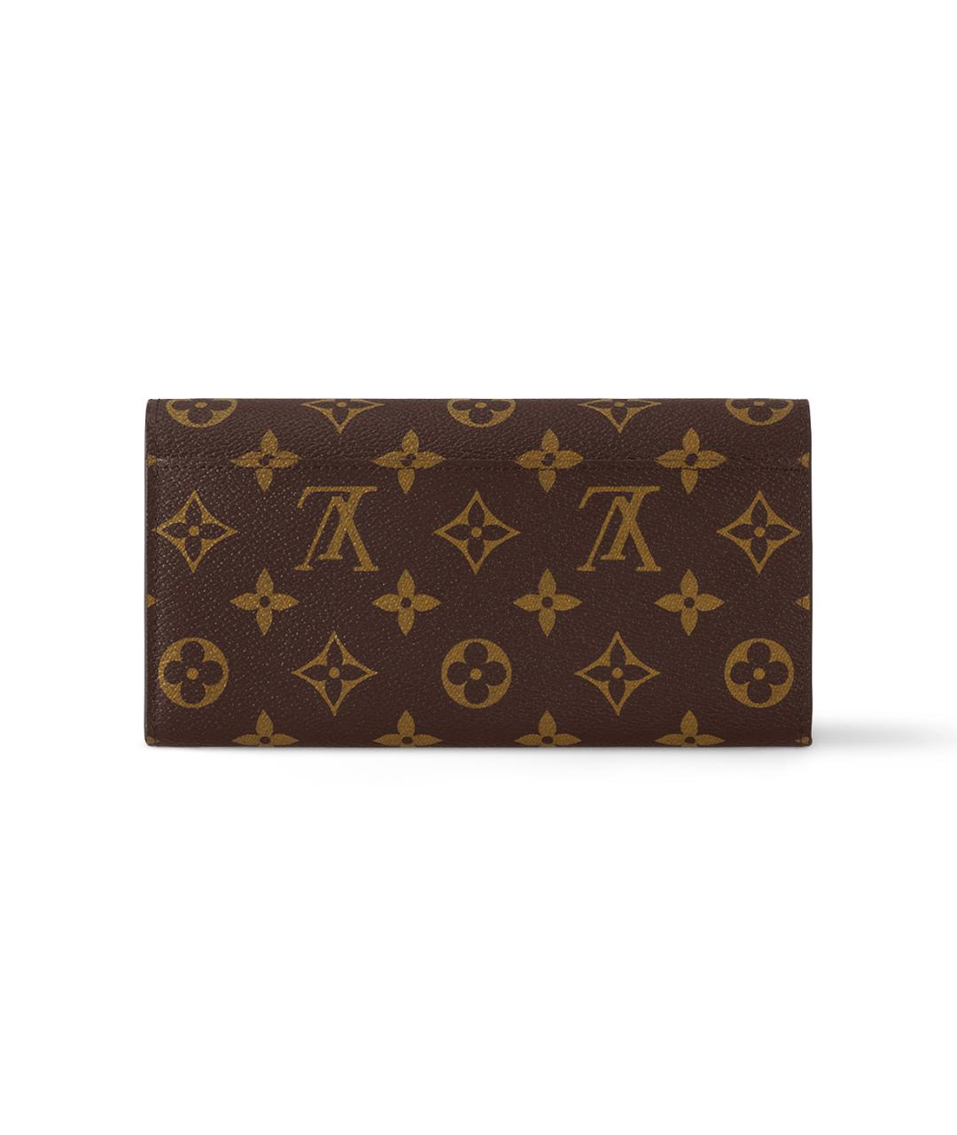 LOUIS VUITTON Коричневый кошелек, фото 3