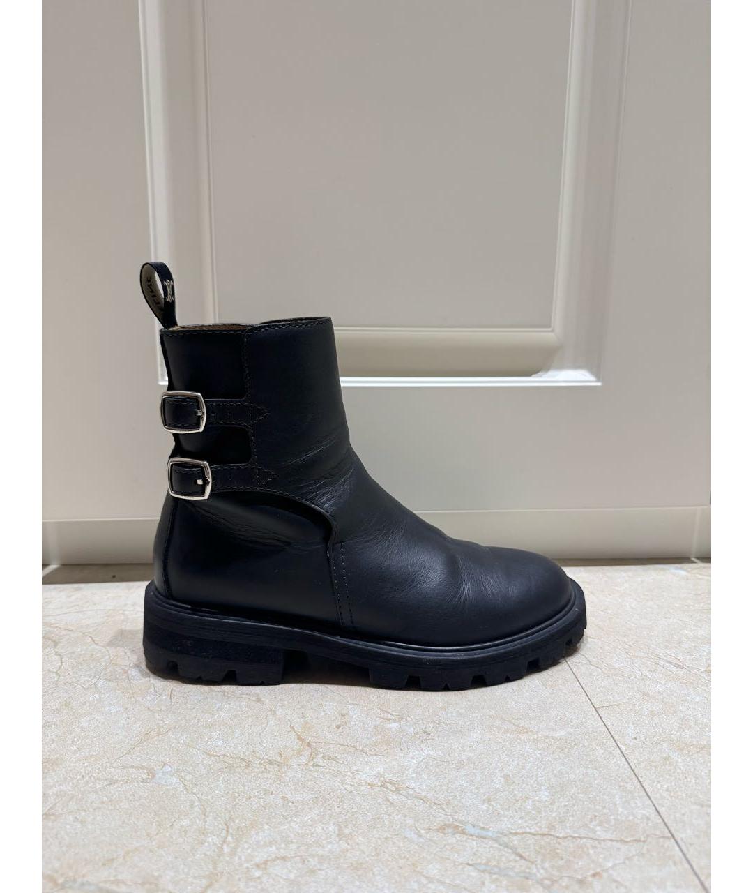 CELINE Черные кожаные ботинки, фото 6