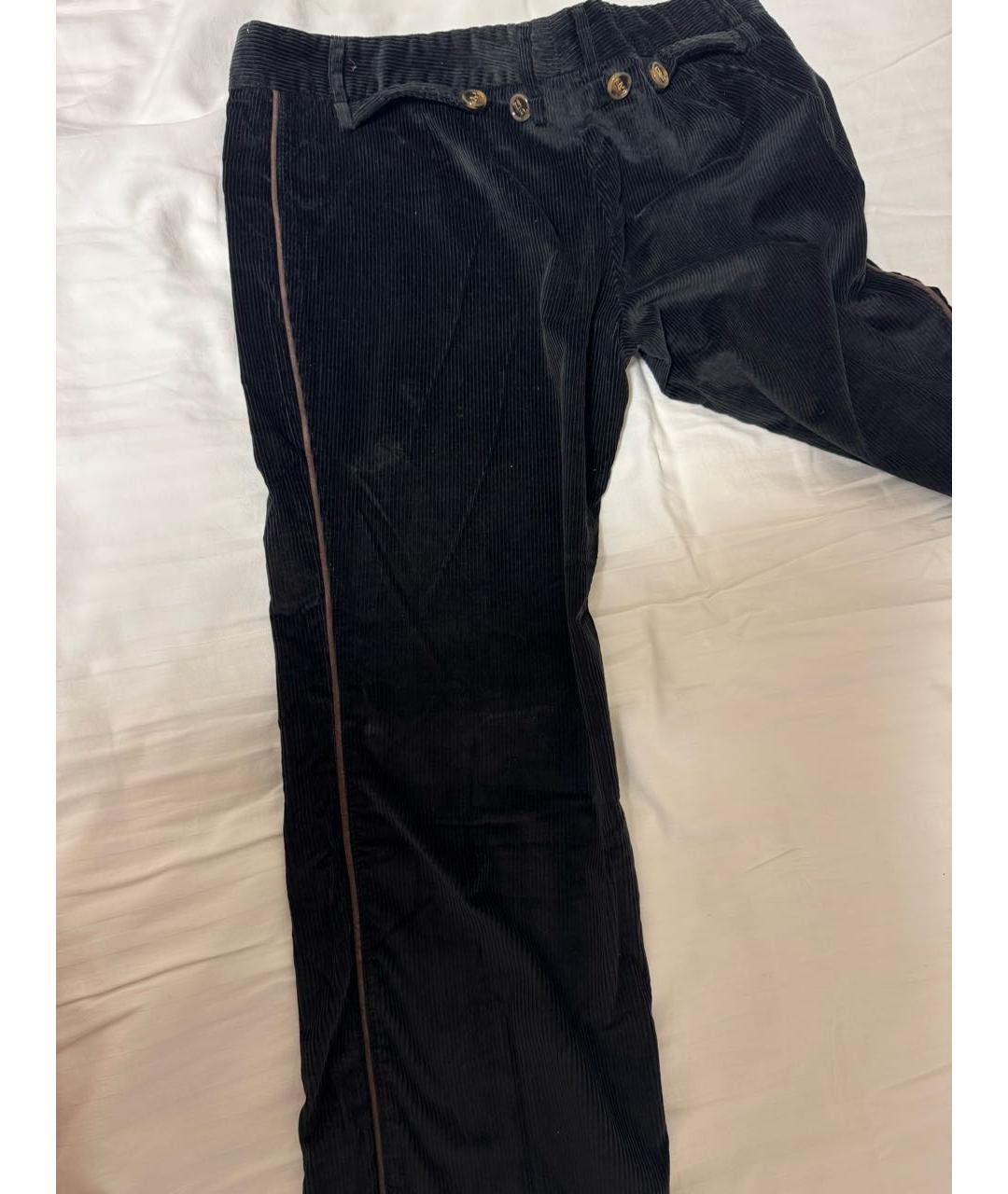 DOLCE&GABBANA Черные хлопковые прямые джинсы, фото 6