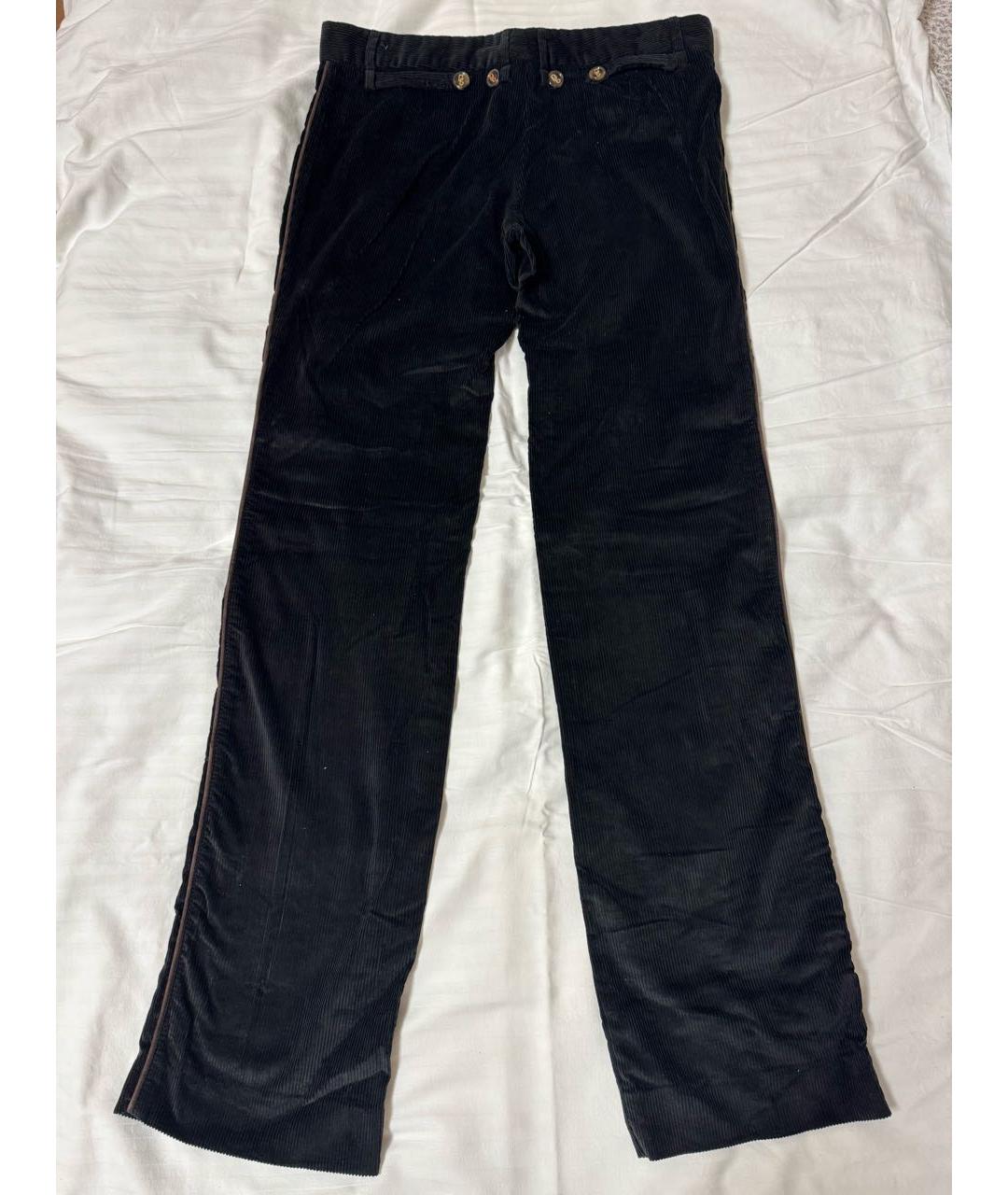 DOLCE&GABBANA Черные хлопковые прямые джинсы, фото 2