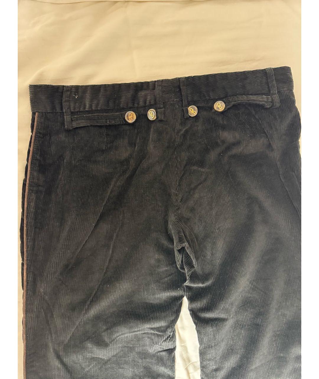 DOLCE&GABBANA Черные хлопковые прямые джинсы, фото 4