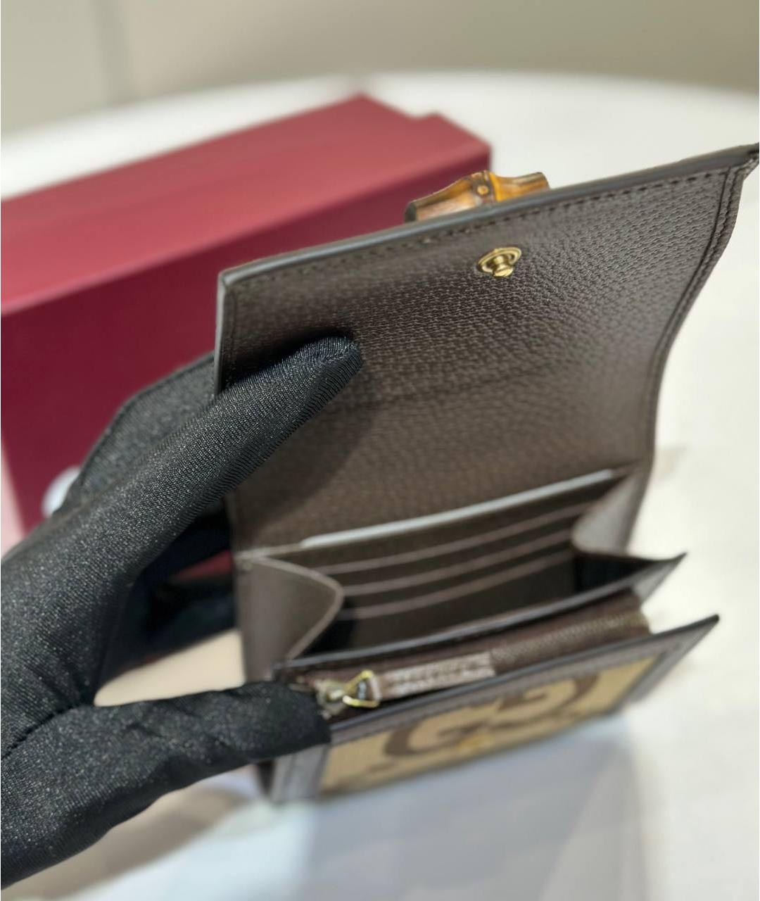 GUCCI Коричневый кошелек, фото 4